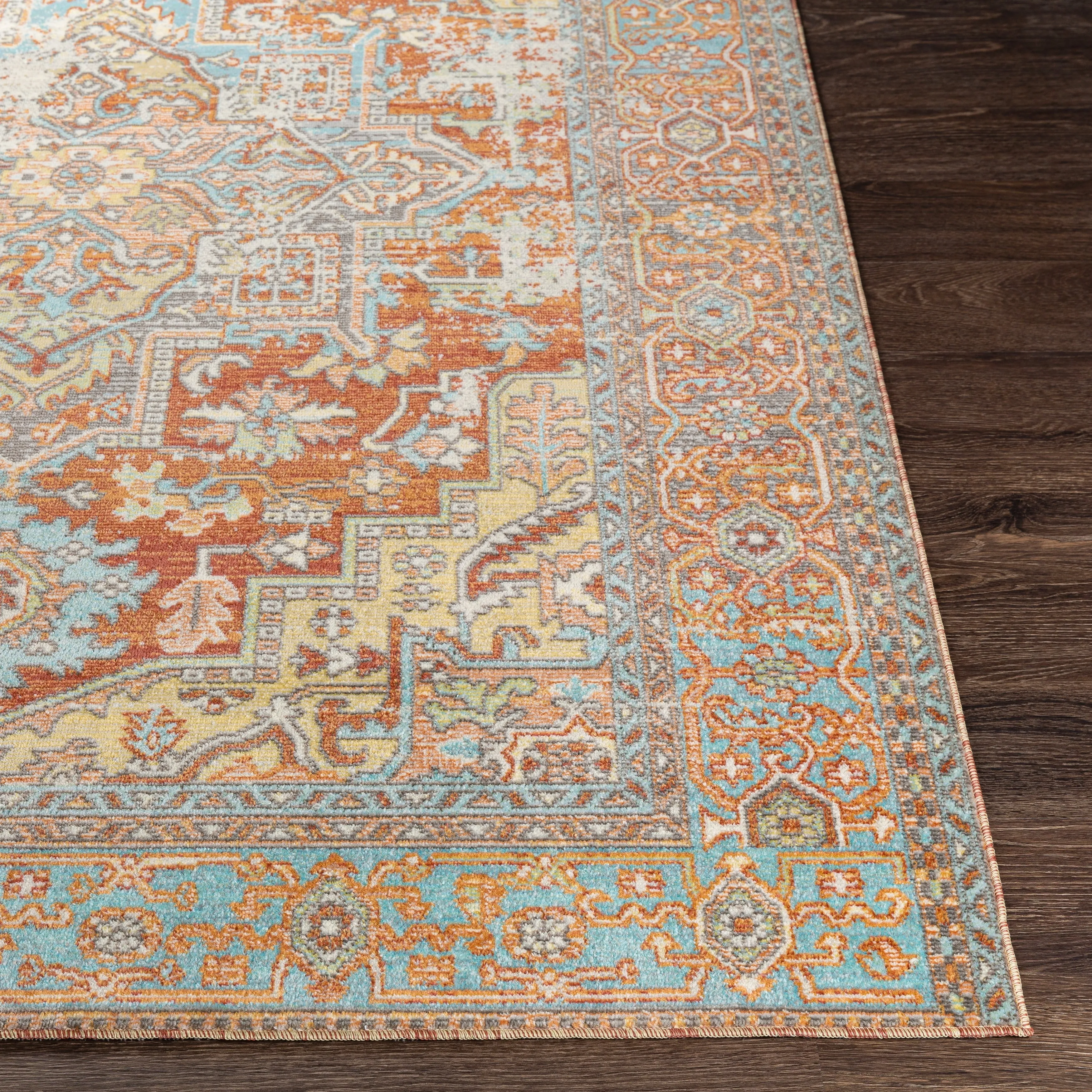 Livabliss Dellie Indoor/ Outdoor Traditional Medallion Area Rug