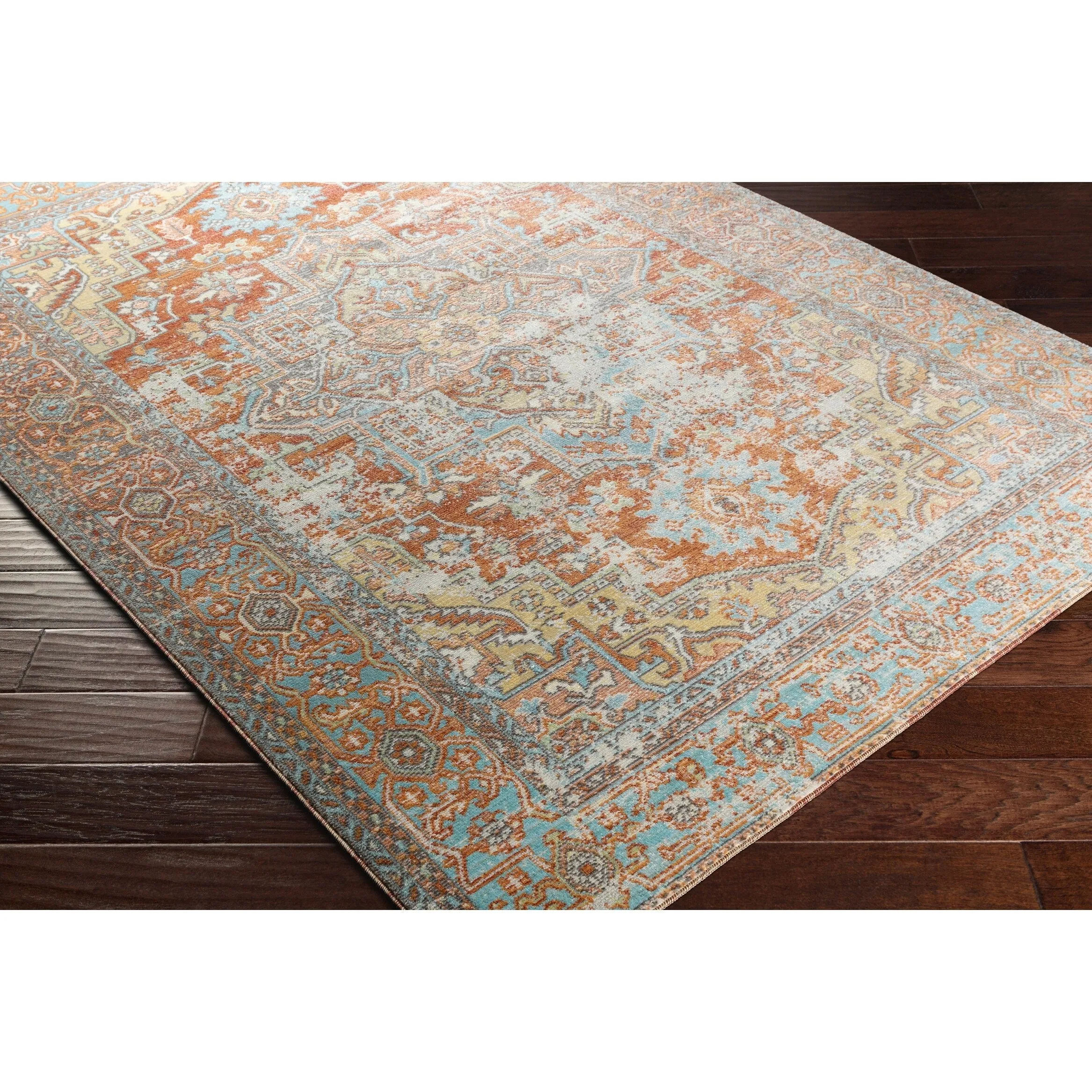 Livabliss Dellie Indoor/ Outdoor Traditional Medallion Area Rug