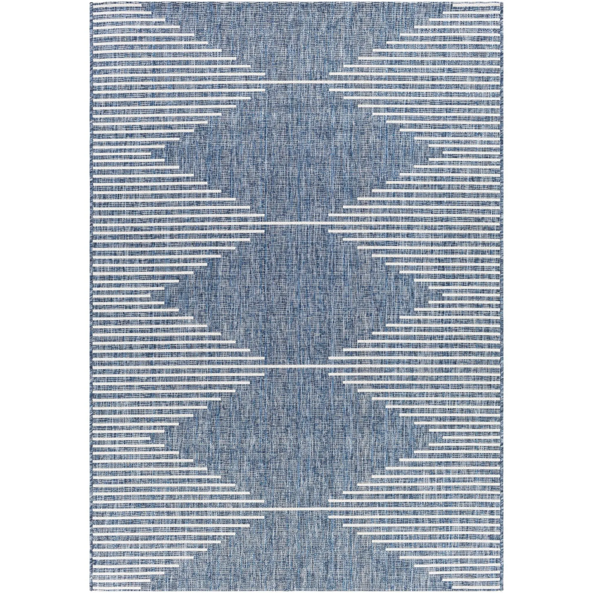 Livabliss Eagean Bohemian Diamond Outdoor Area Rug