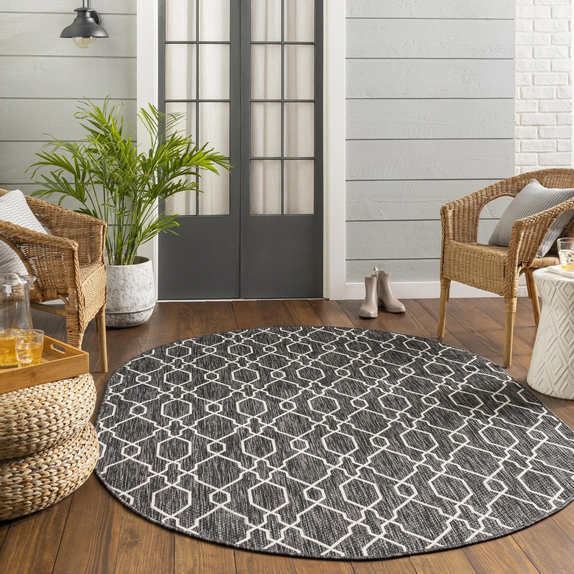 Livabliss Eagean Indoor/ Outdoor Trellis Area Rug