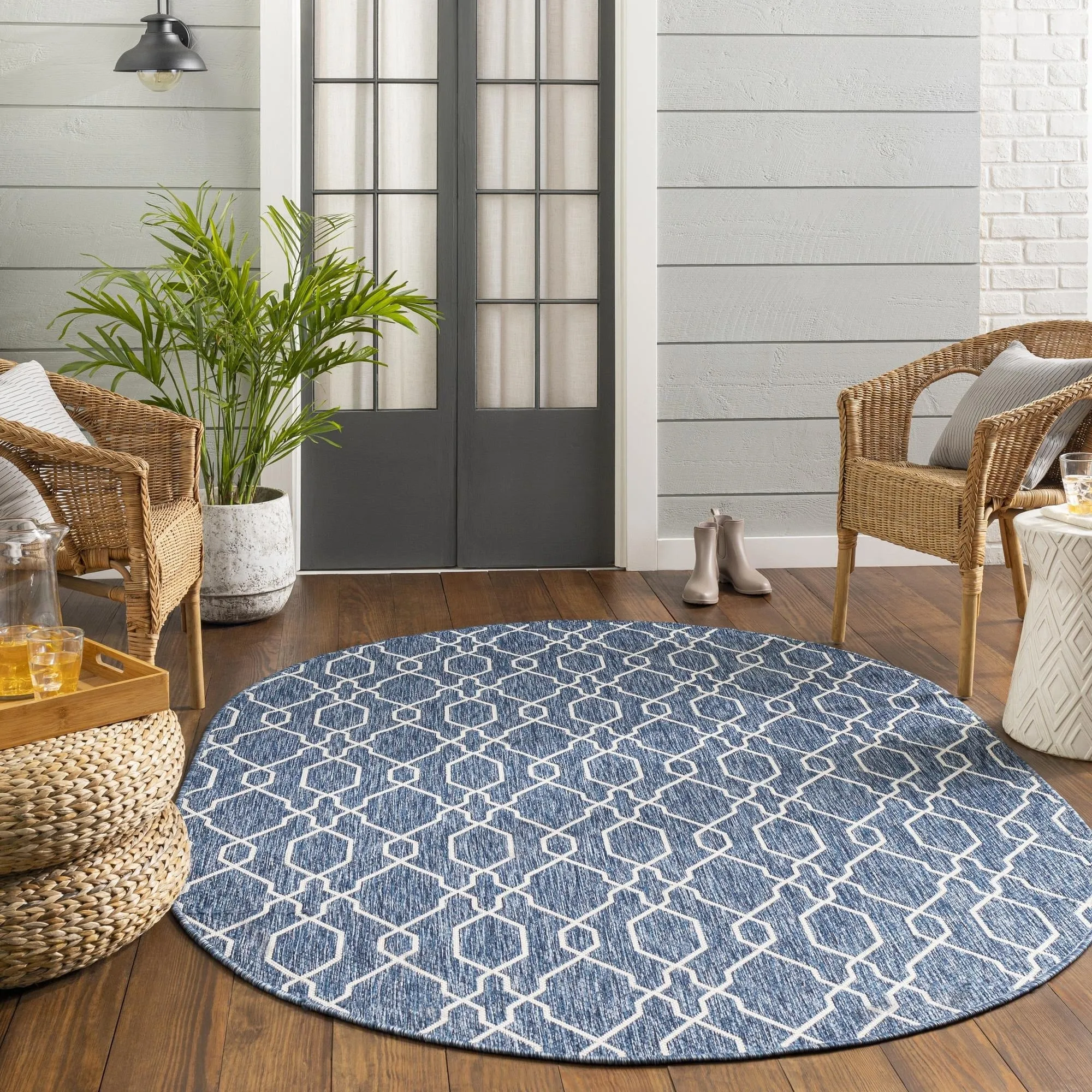 Livabliss Eagean Indoor/ Outdoor Trellis Area Rug