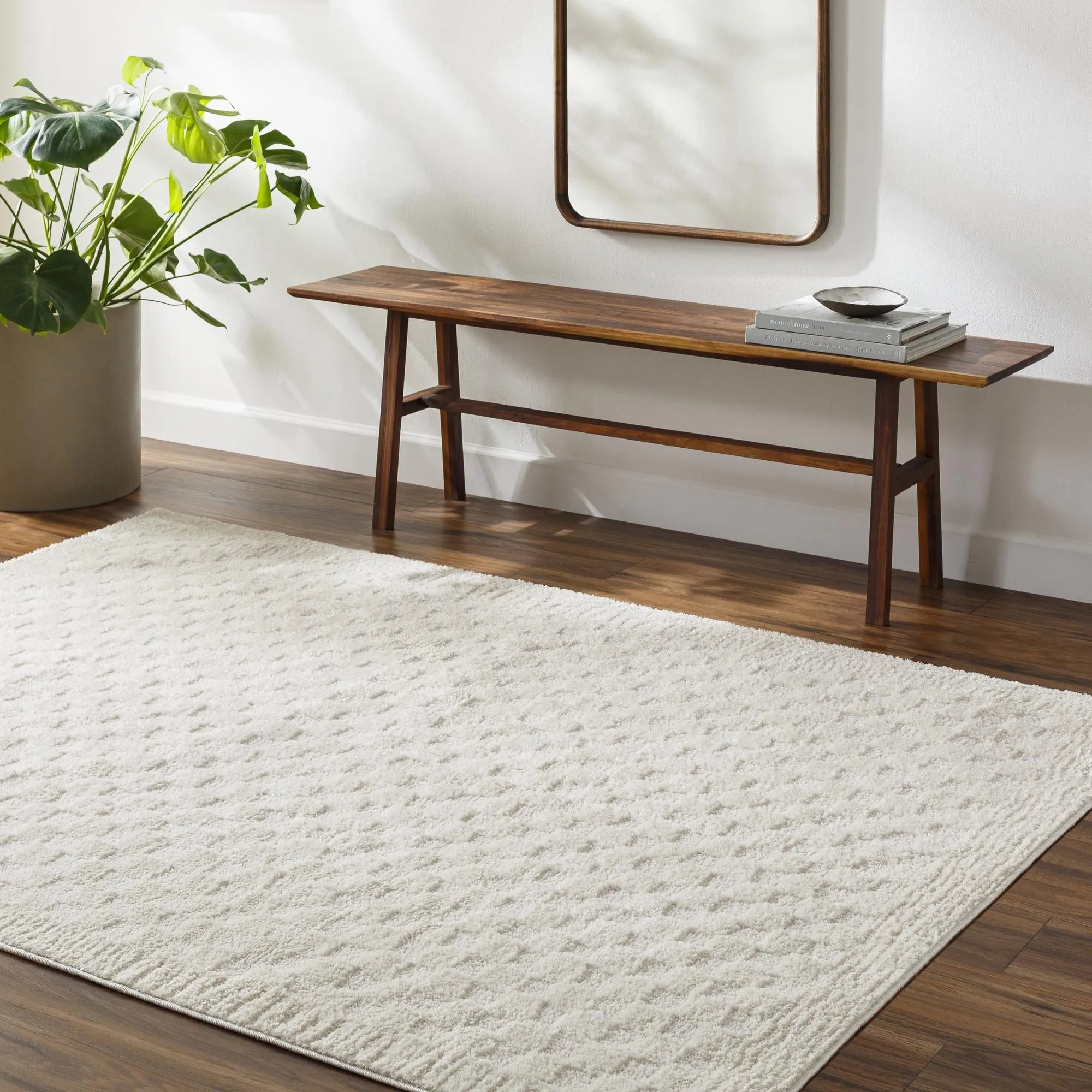 Livabliss Freud Art Deco Checkered Area Rug