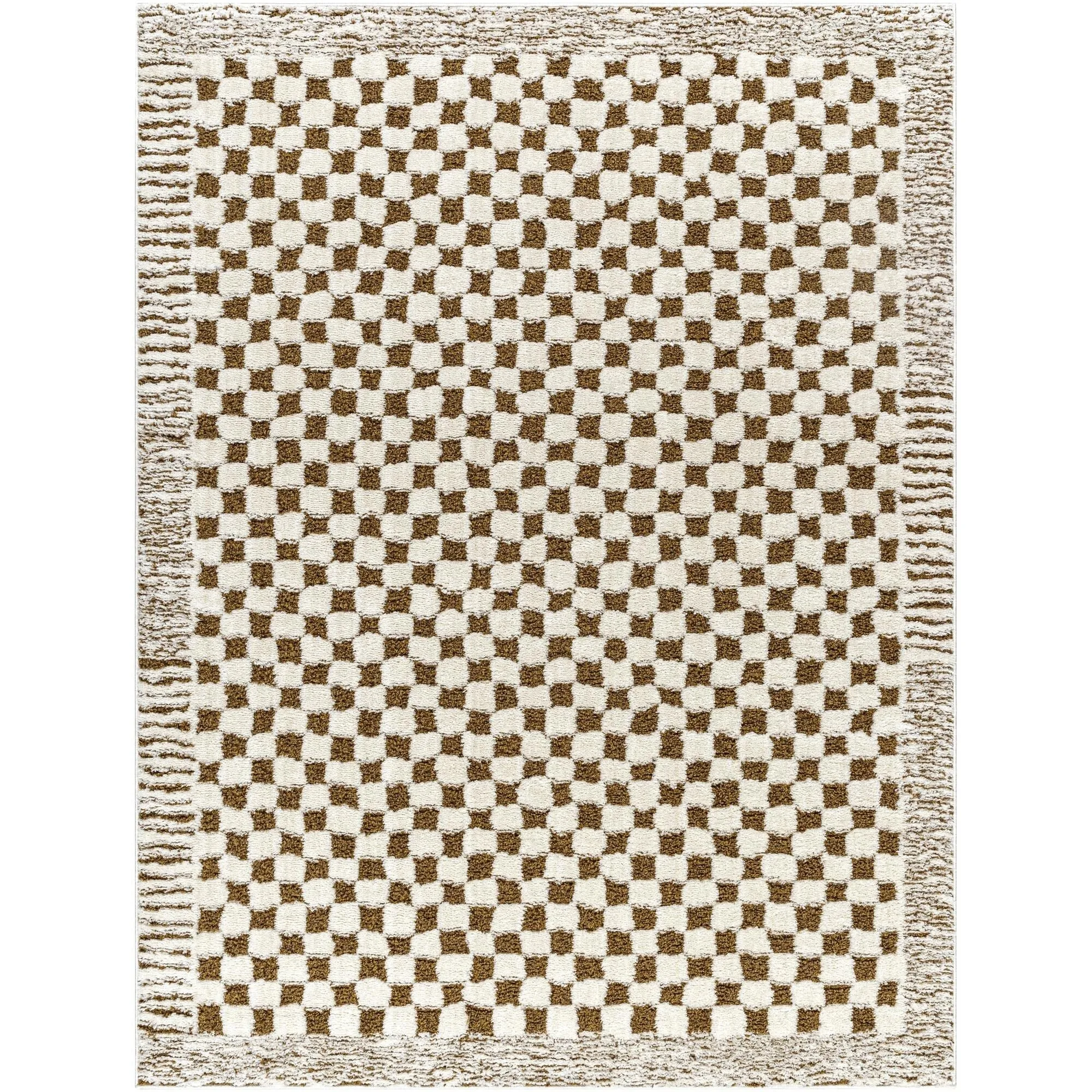Livabliss Freud Art Deco Checkered Area Rug