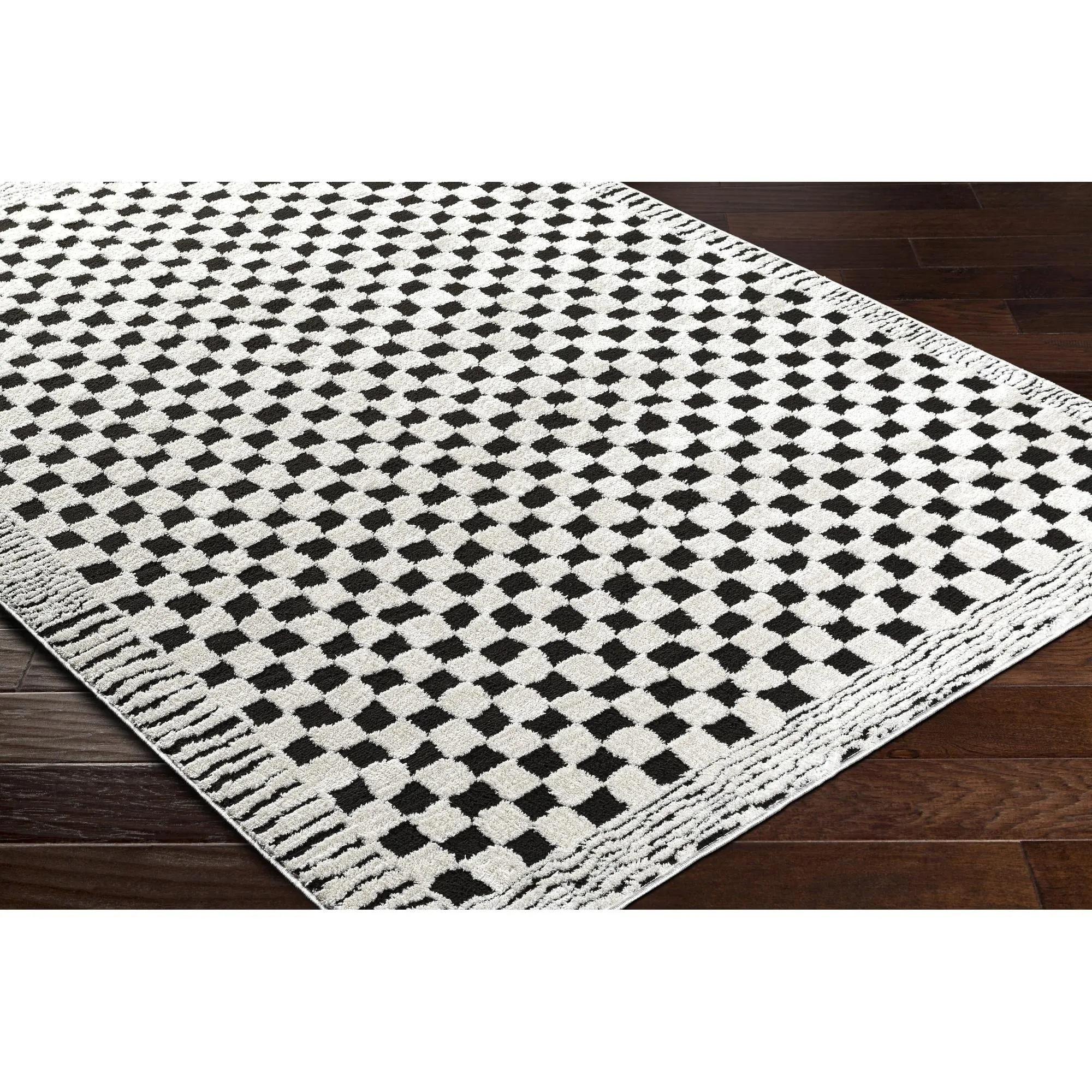 Livabliss Freud Art Deco Checkered Area Rug