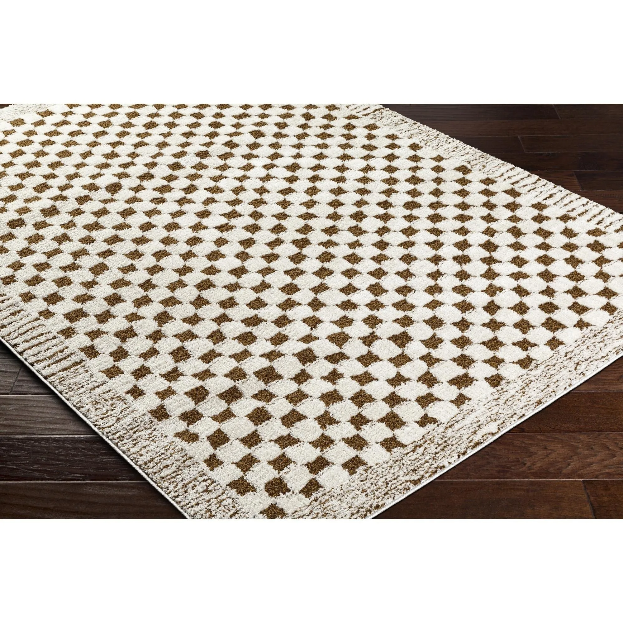 Livabliss Freud Art Deco Checkered Area Rug