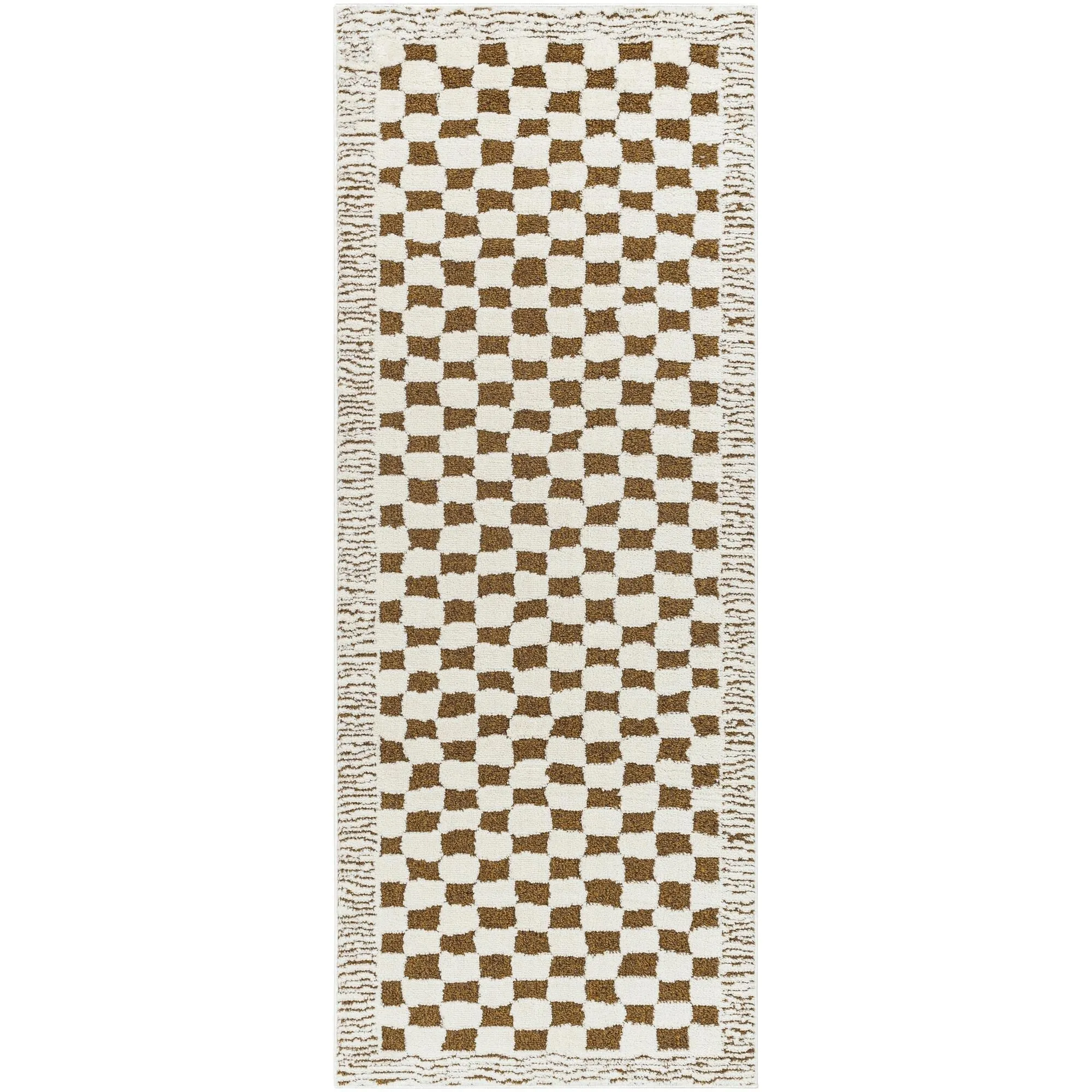 Livabliss Freud Art Deco Checkered Area Rug