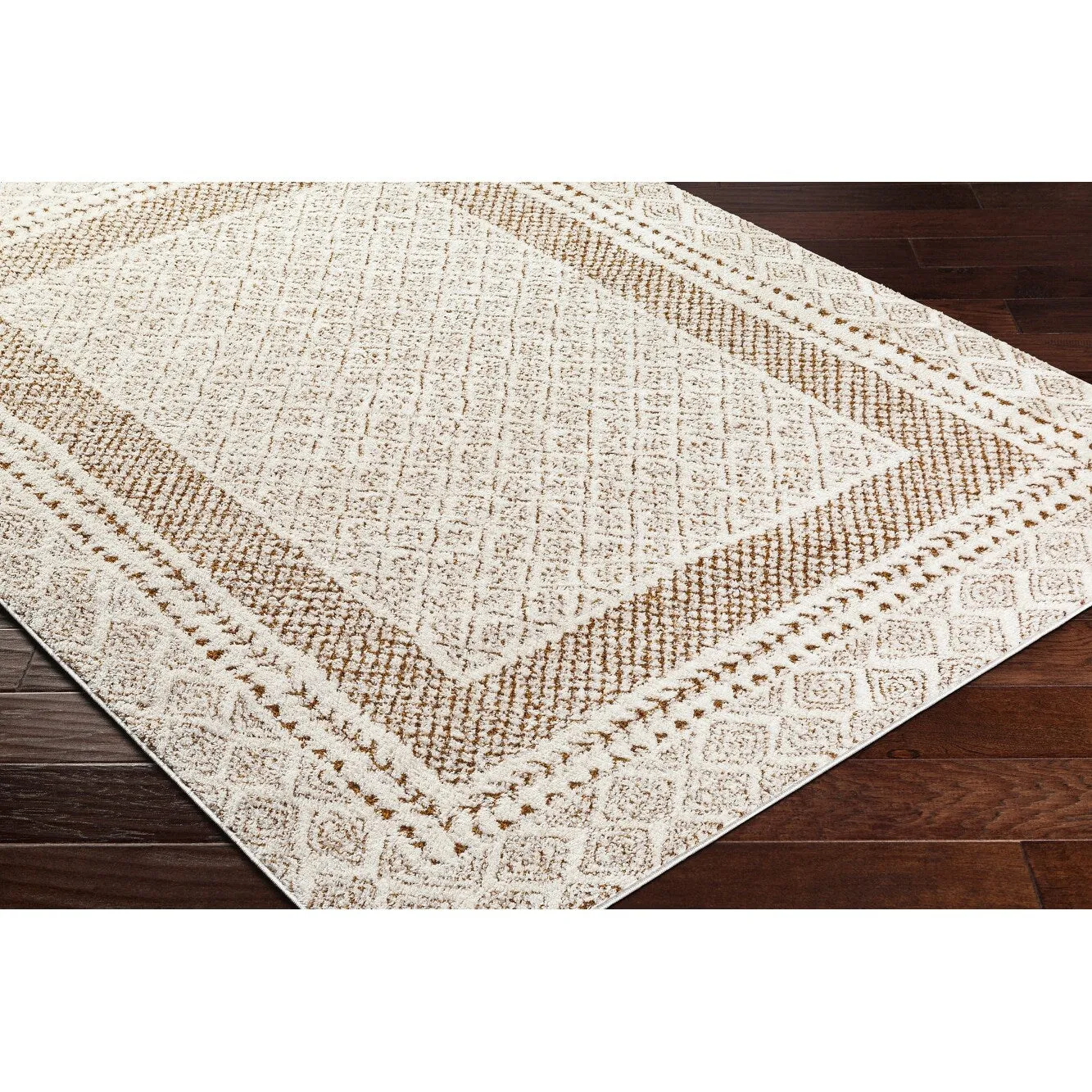 Livabliss Freud Bohemian Bordered Area Rug