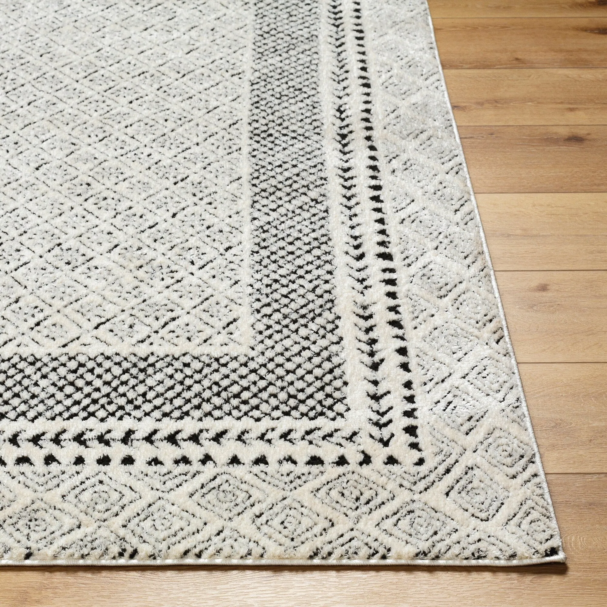 Livabliss Freud Bohemian Bordered Area Rug