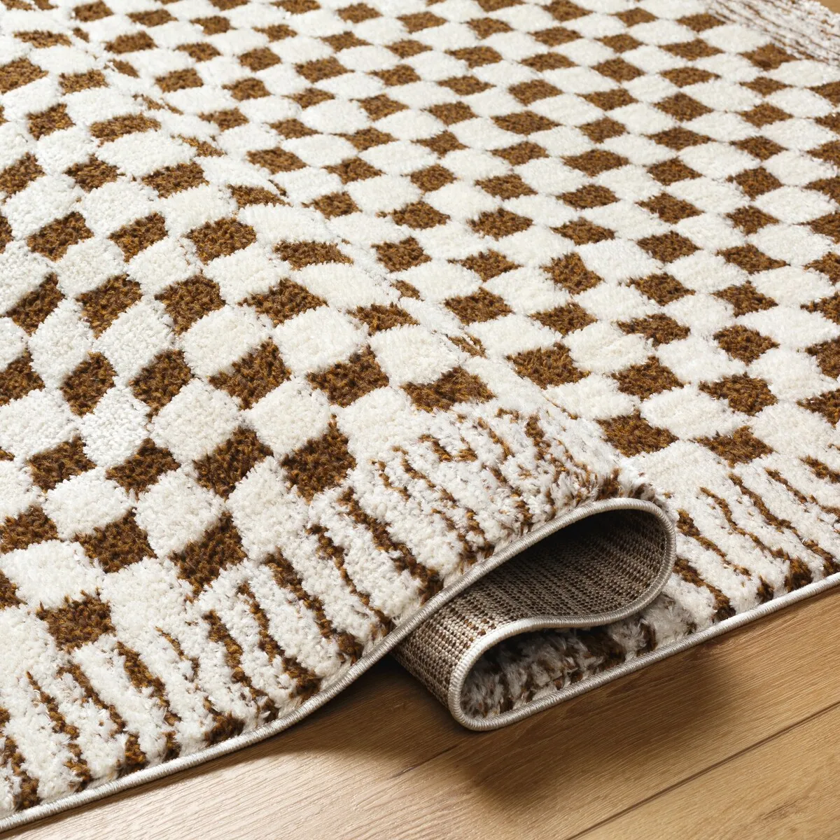 Livabliss Freud Mod Checkered & Striped Area Rug