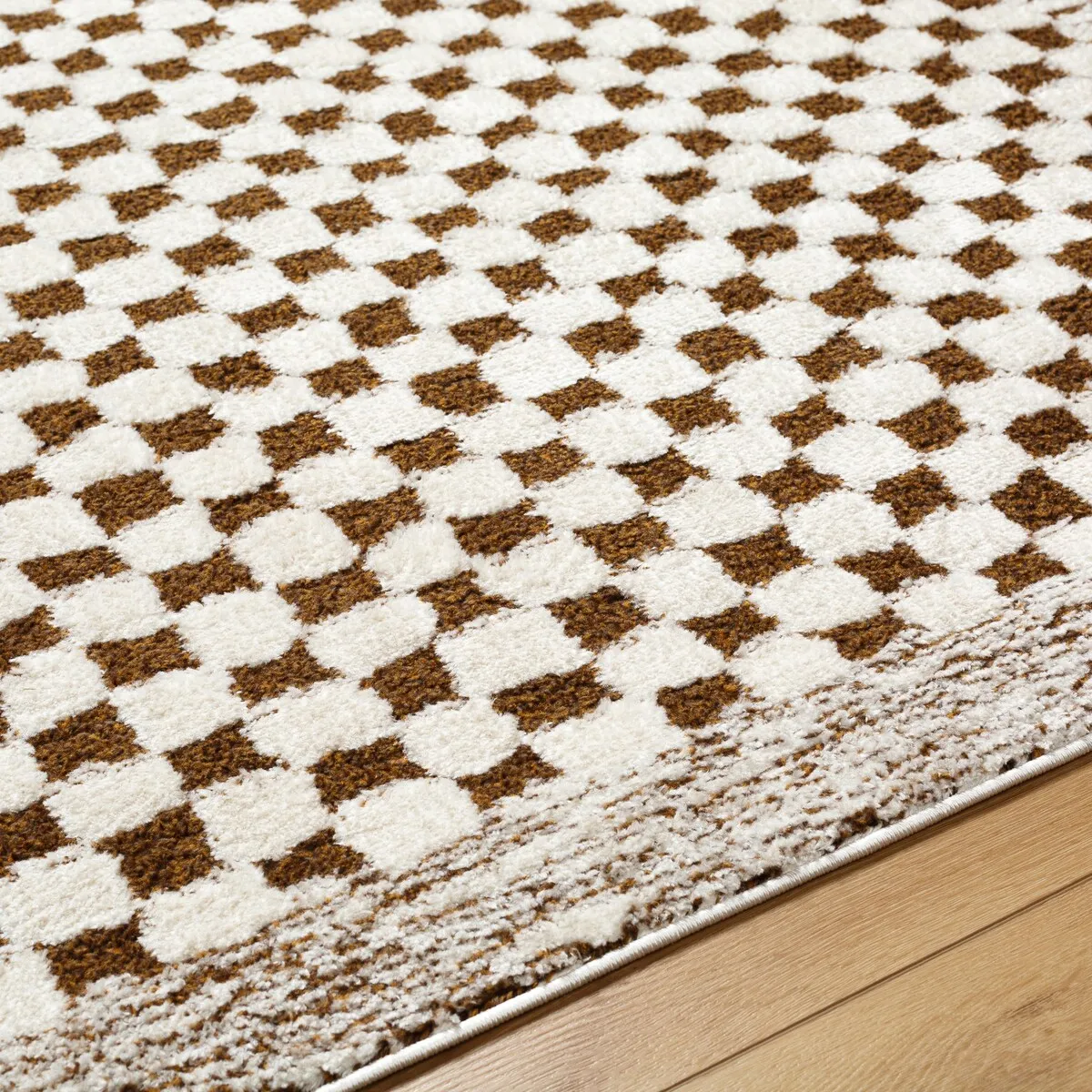 Livabliss Freud Mod Checkered & Striped Area Rug