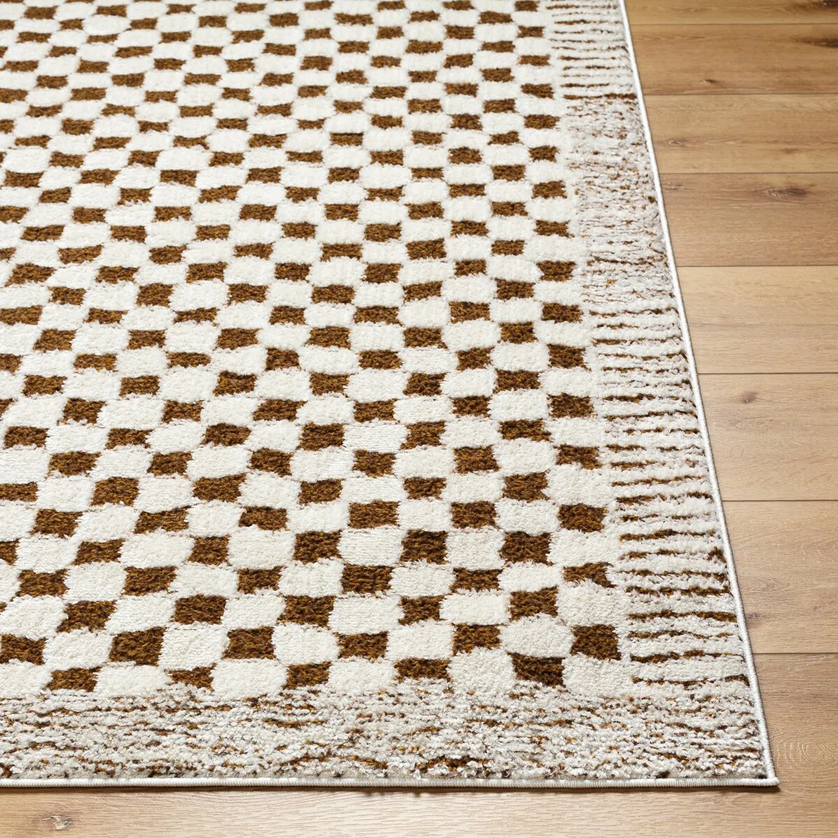 Livabliss Freud Mod Checkered & Striped Area Rug