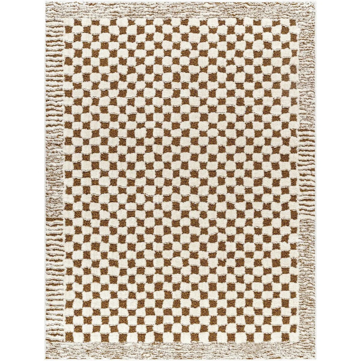 Livabliss Freud Mod Checkered & Striped Area Rug