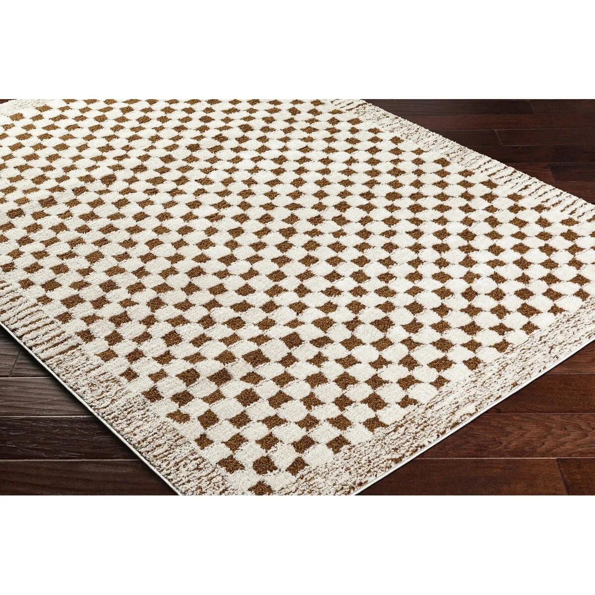Livabliss Freud Mod Checkered & Striped Area Rug