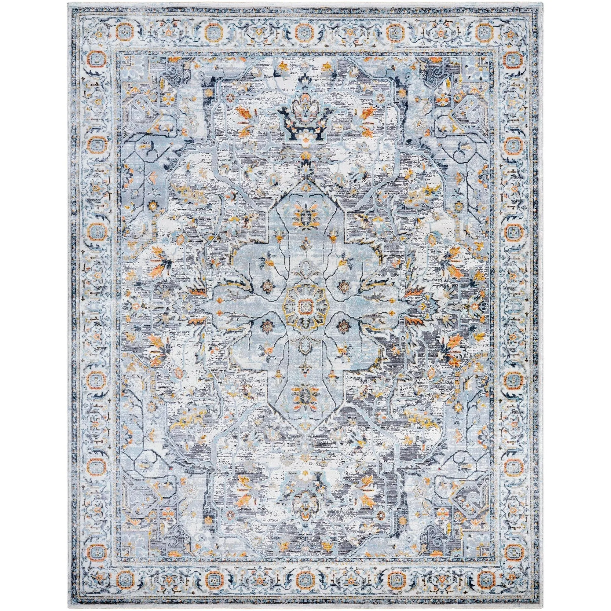 Livabliss Hassler Traditional Medallion Area Rug
