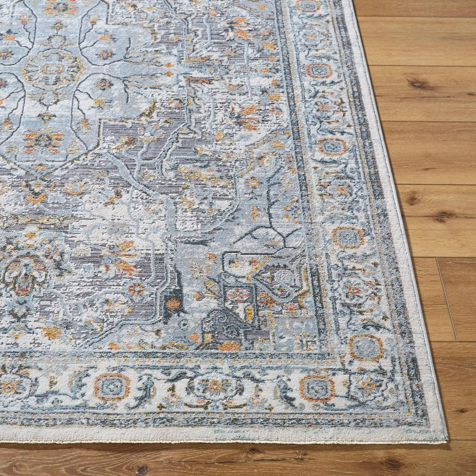 Livabliss Hassler Traditional Medallion Area Rug