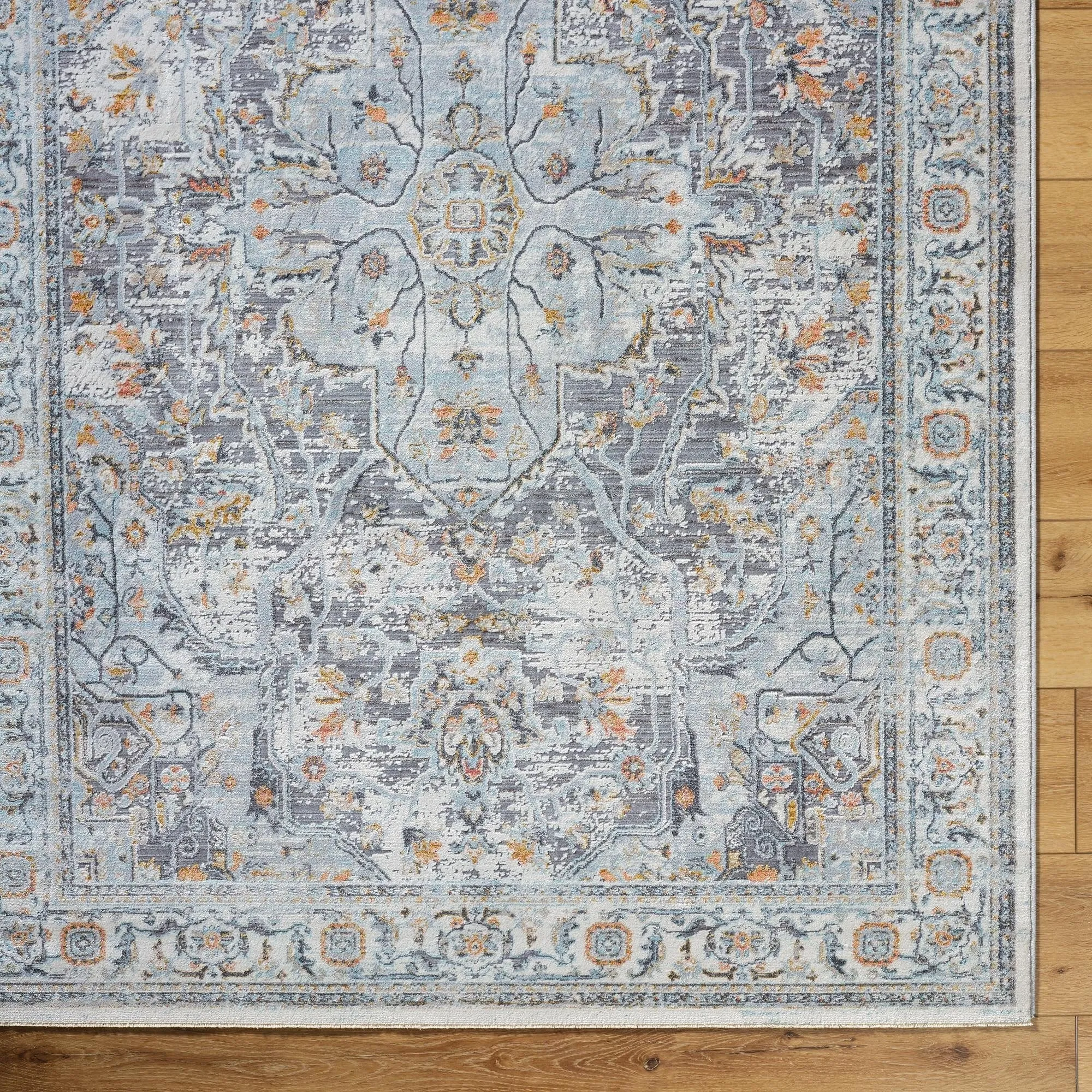 Livabliss Hassler Traditional Medallion Area Rug