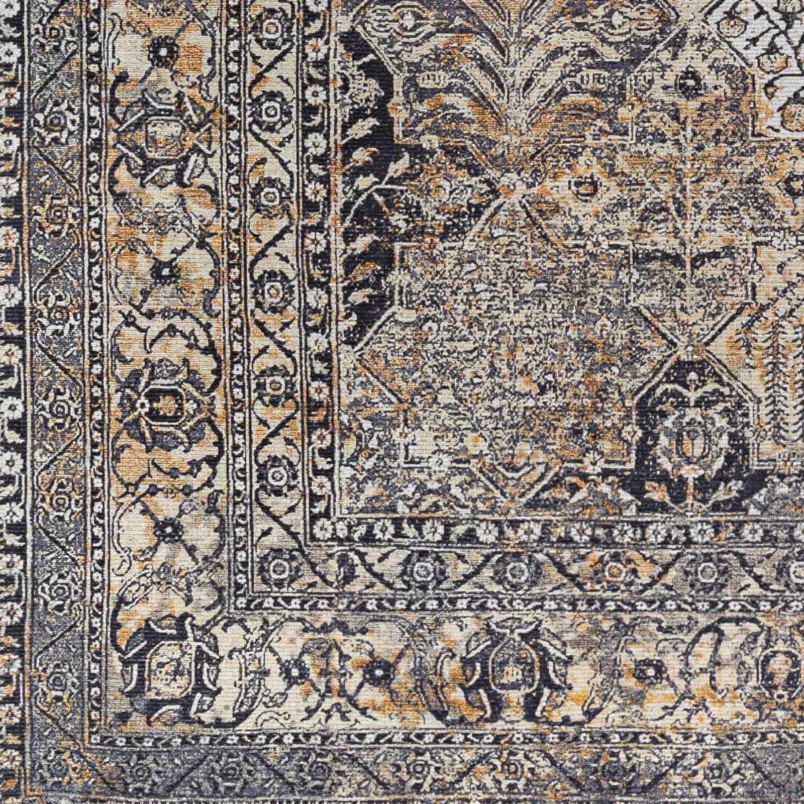 Livabliss Hieronym Traditional Floral Machine Washable Area Rug