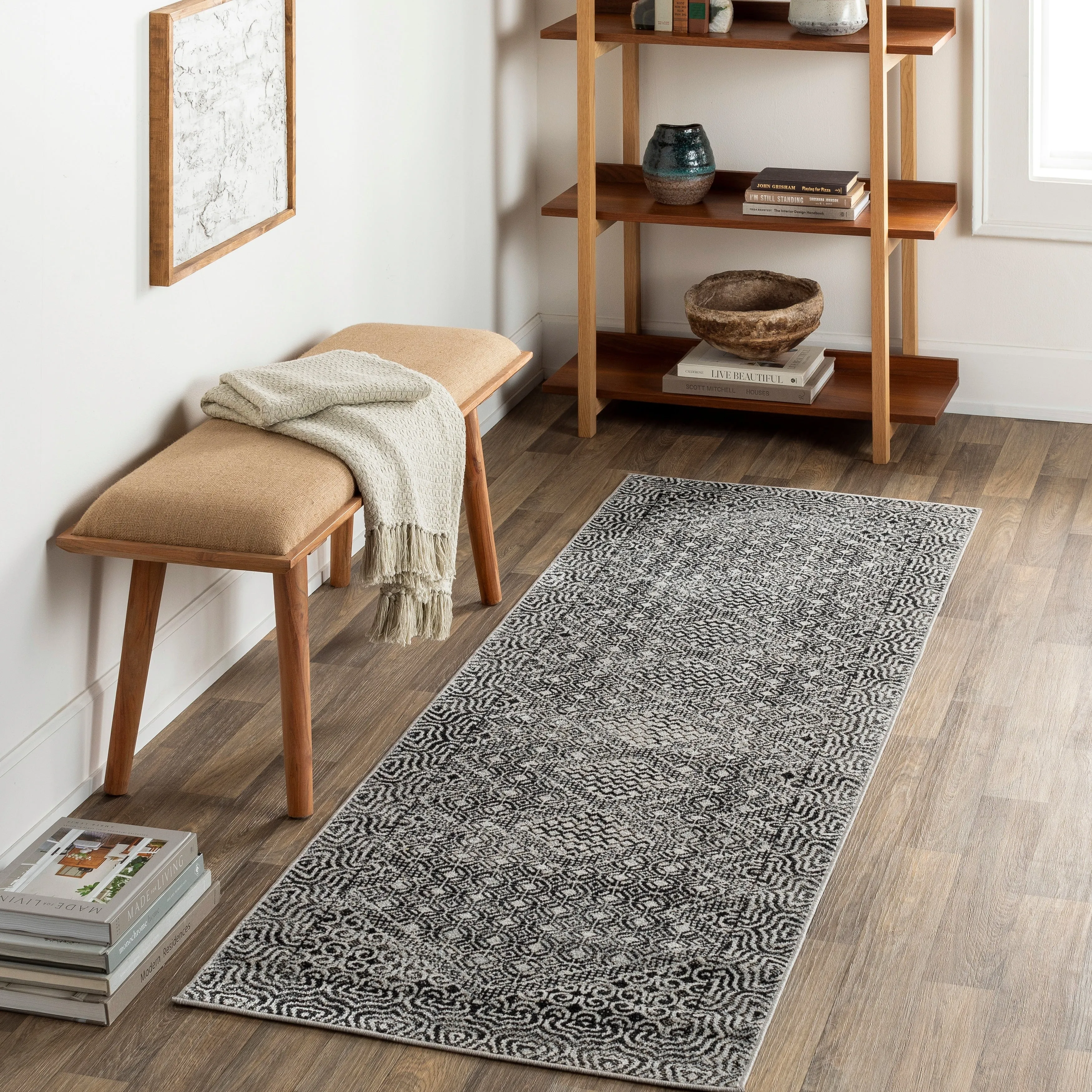 Livabliss Lavadora Global Geometric Machine Washable Boho Area Rug