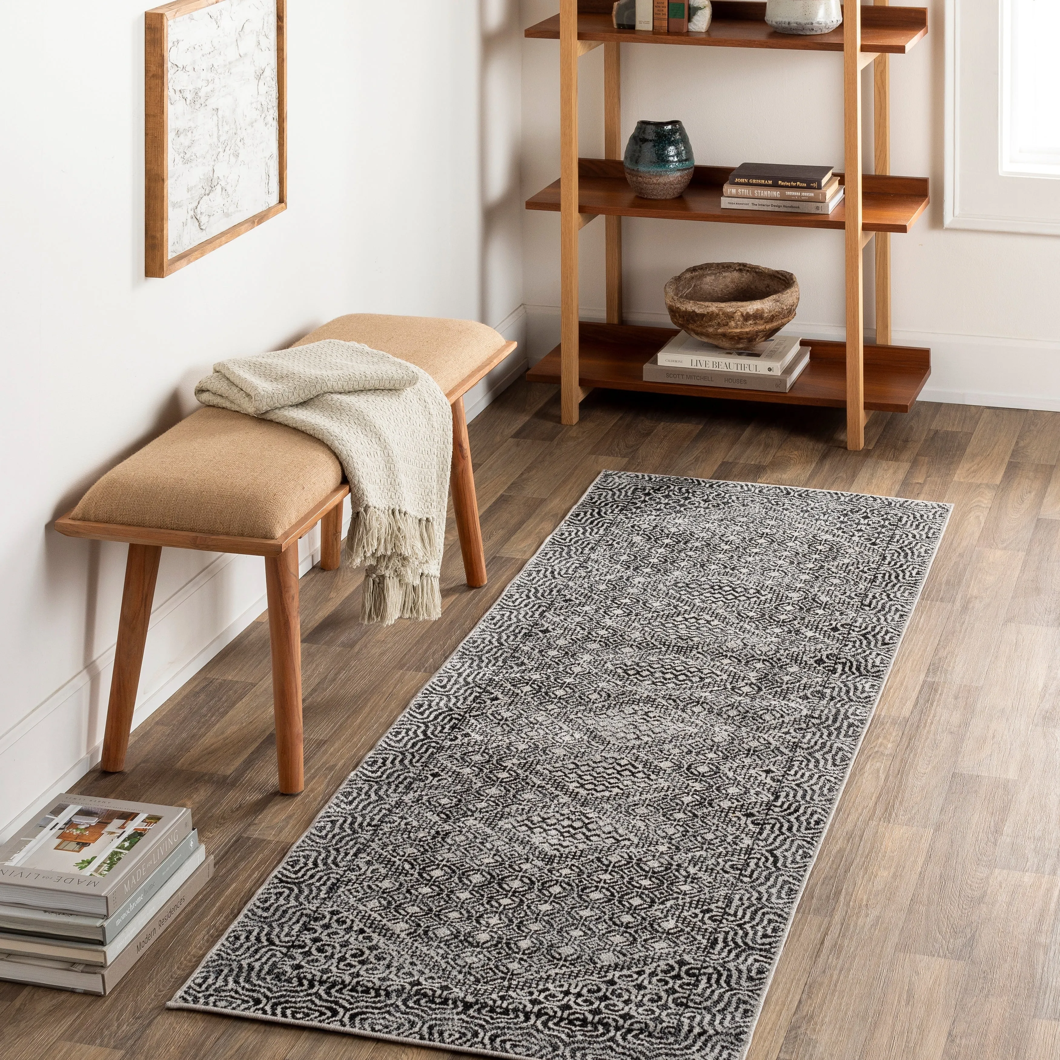 Livabliss Lavadora Global Geometric Machine Washable Boho Area Rug
