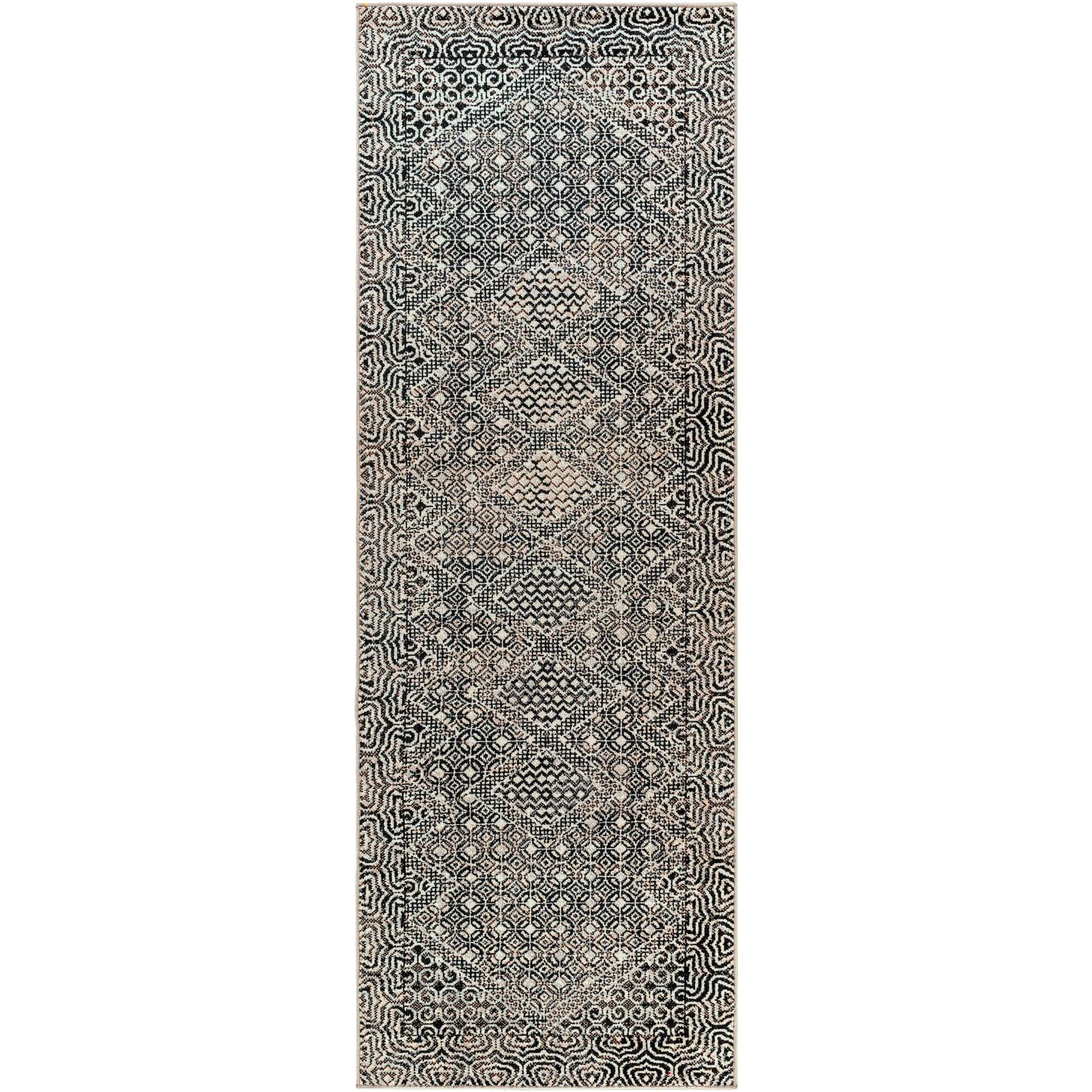 Livabliss Lavadora Global Geometric Machine Washable Boho Area Rug