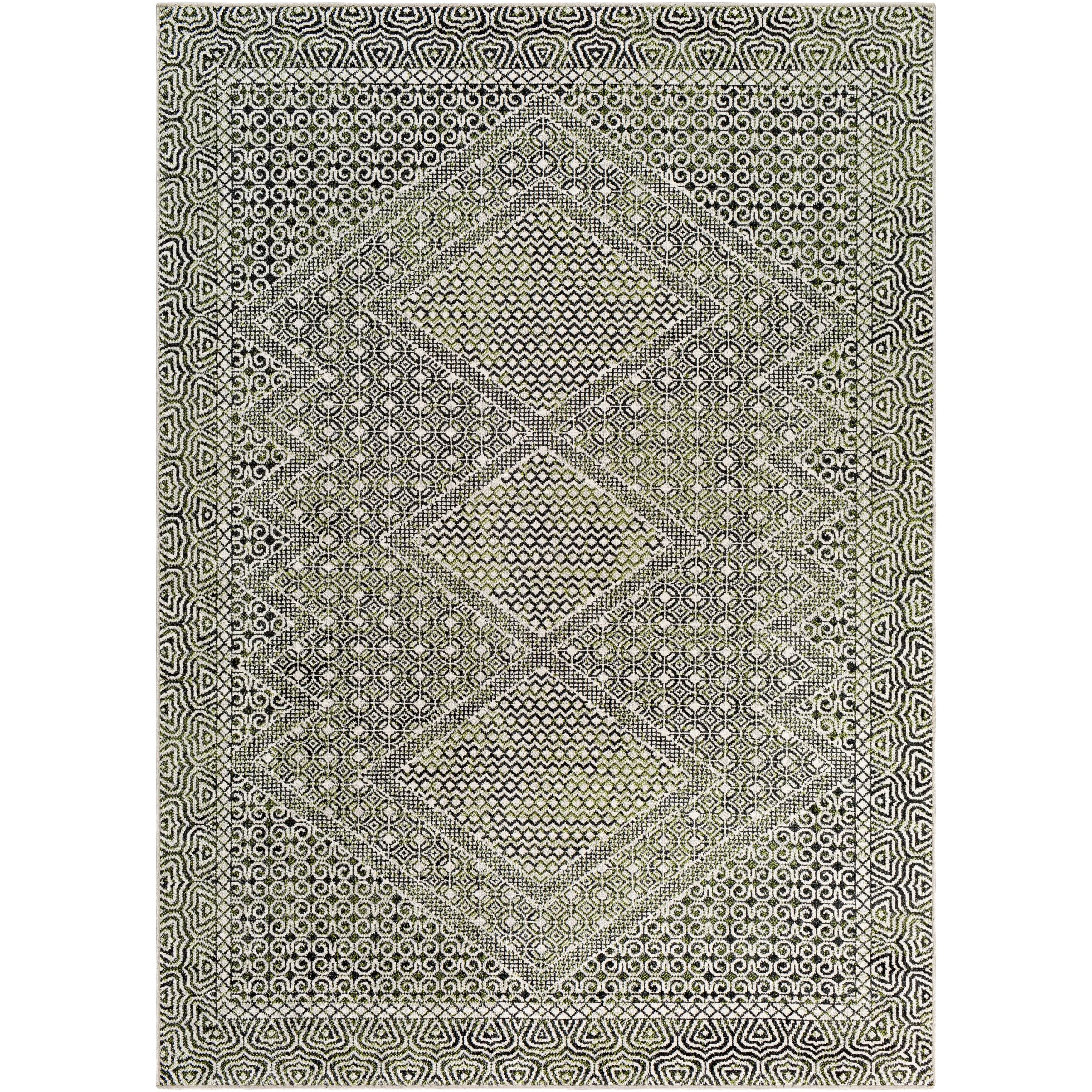 Livabliss Lavadora Global Geometric Machine Washable Boho Area Rug