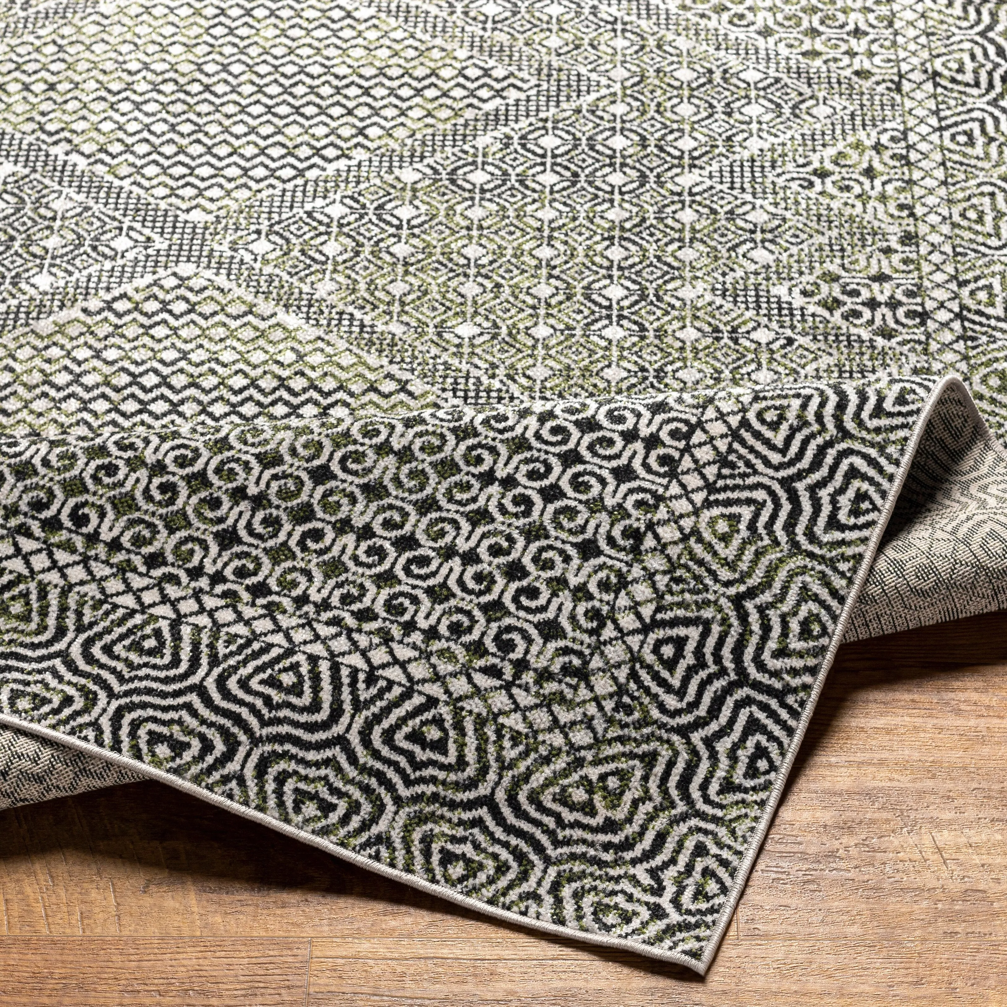 Livabliss Lavadora Global Geometric Machine Washable Boho Area Rug