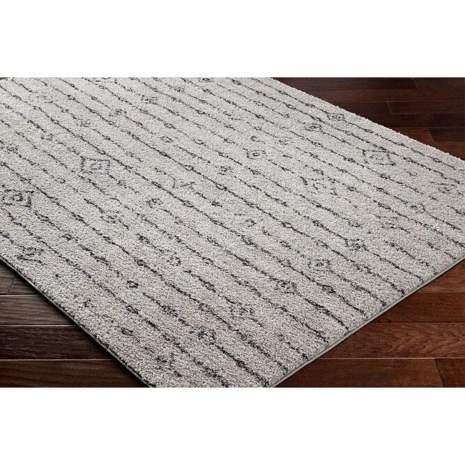Livabliss Lykke Machine Washable Moroccan Striped Area Rug