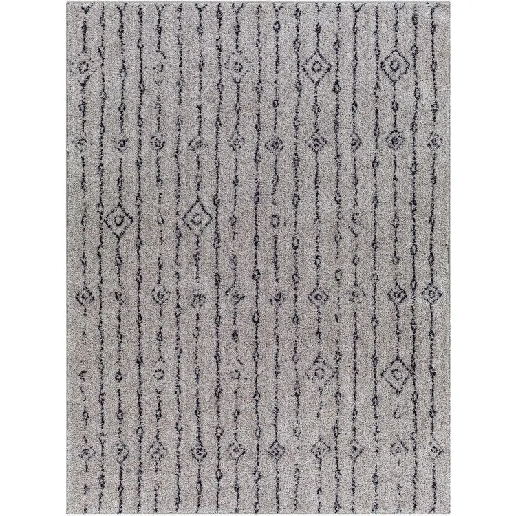 Livabliss Lykke Machine Washable Moroccan Striped Area Rug