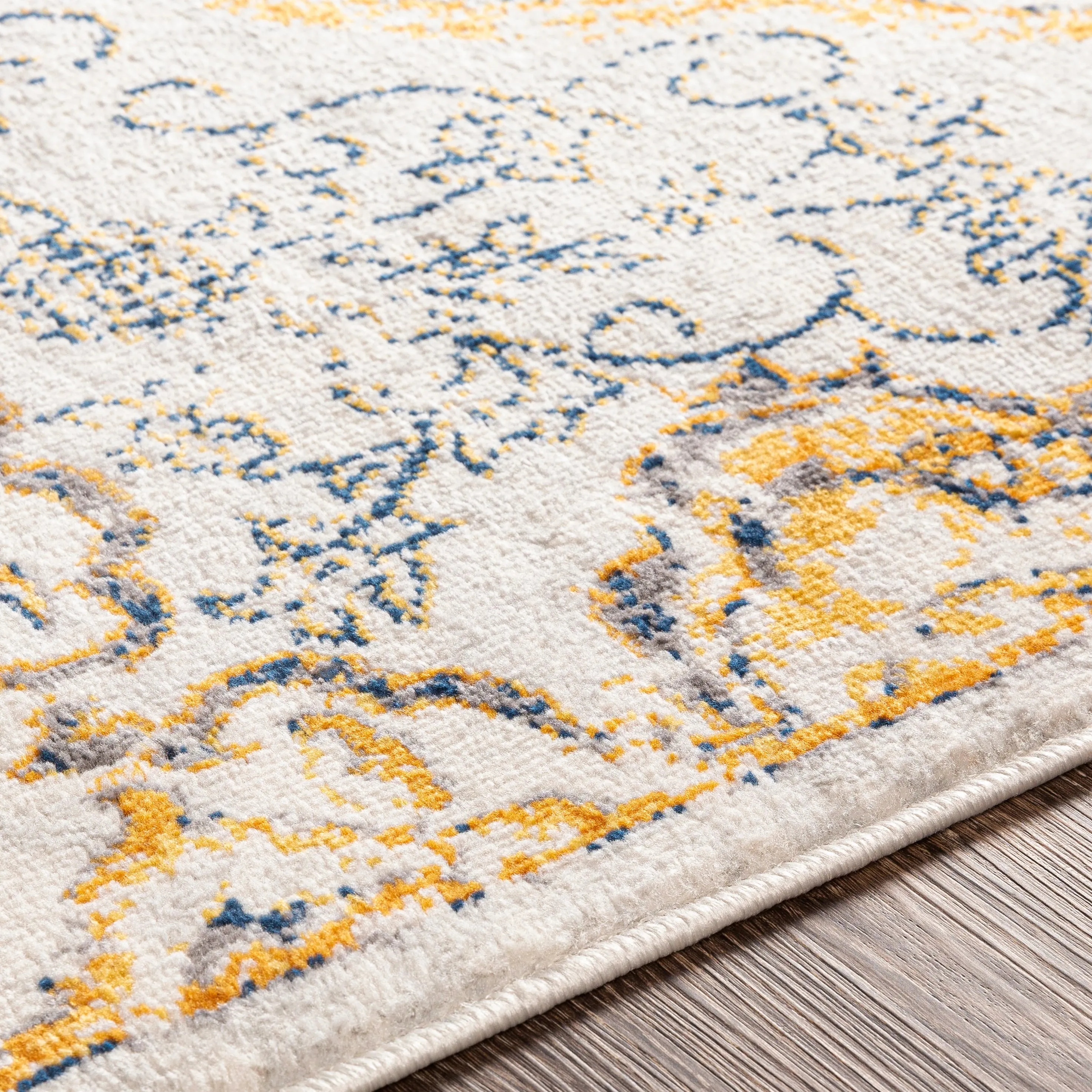 Livabliss Okeefe Vibrant Floral Medallion Area Rug