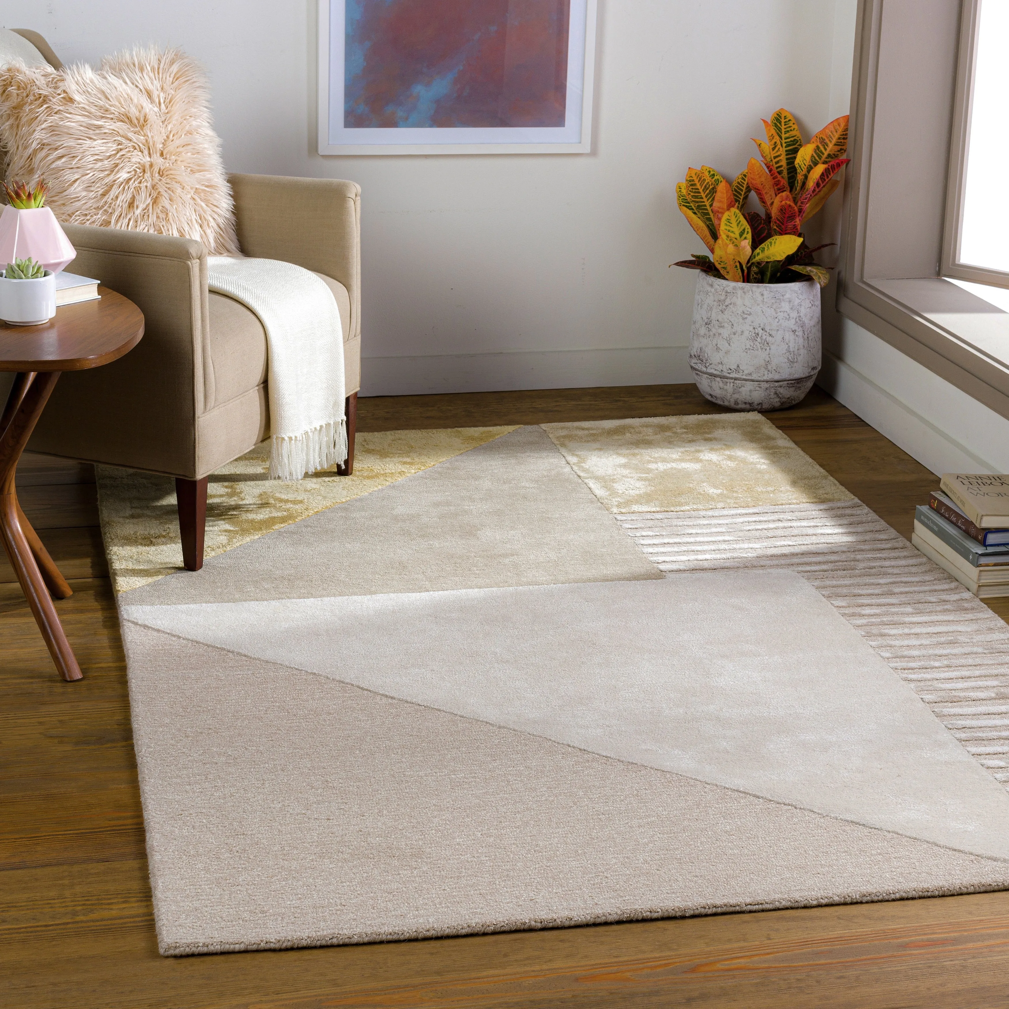 Livabliss Ollee Modern Patchwork Area Rug