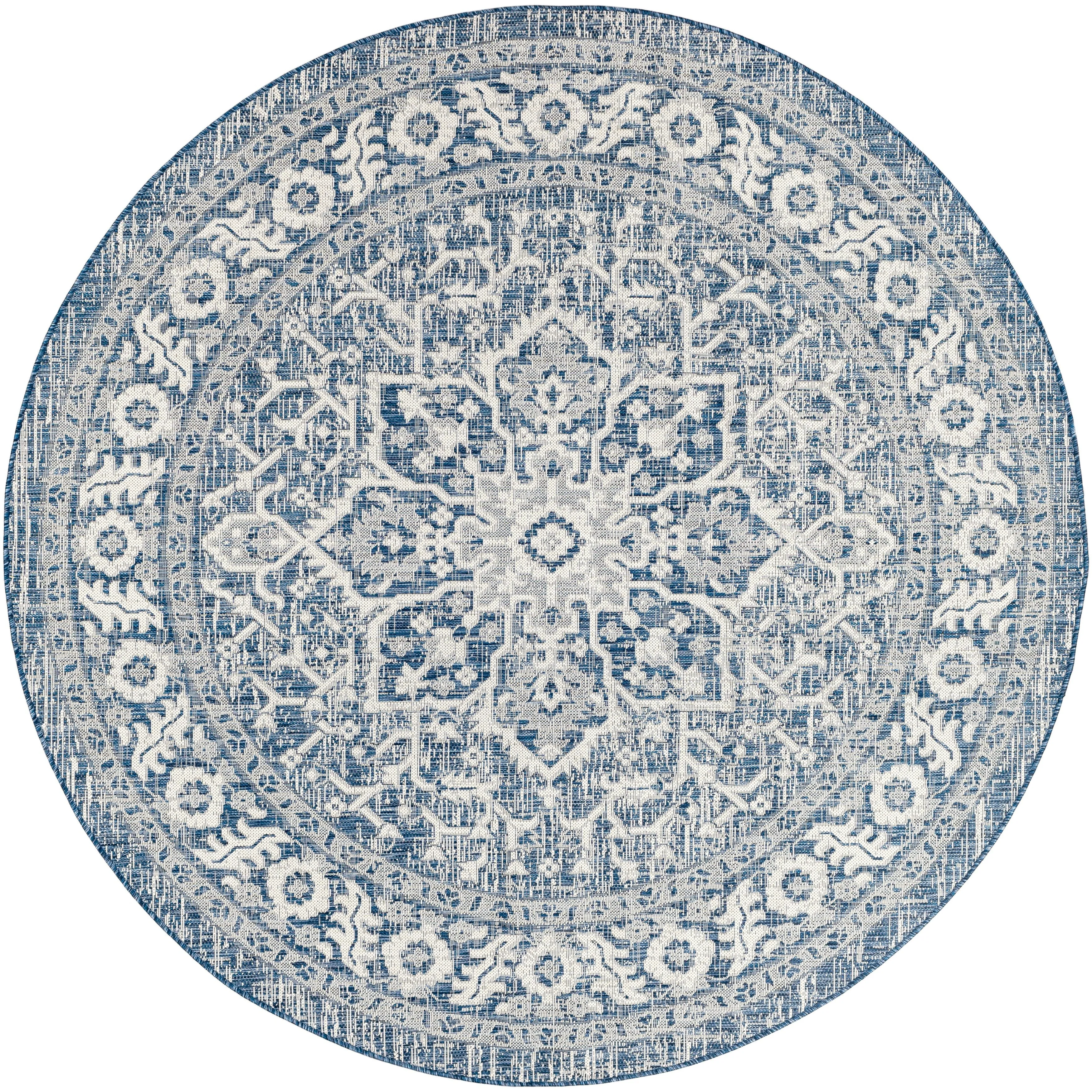 Livabliss Peregrine Indoor/ Outdoor Updated Medallion Area Rug