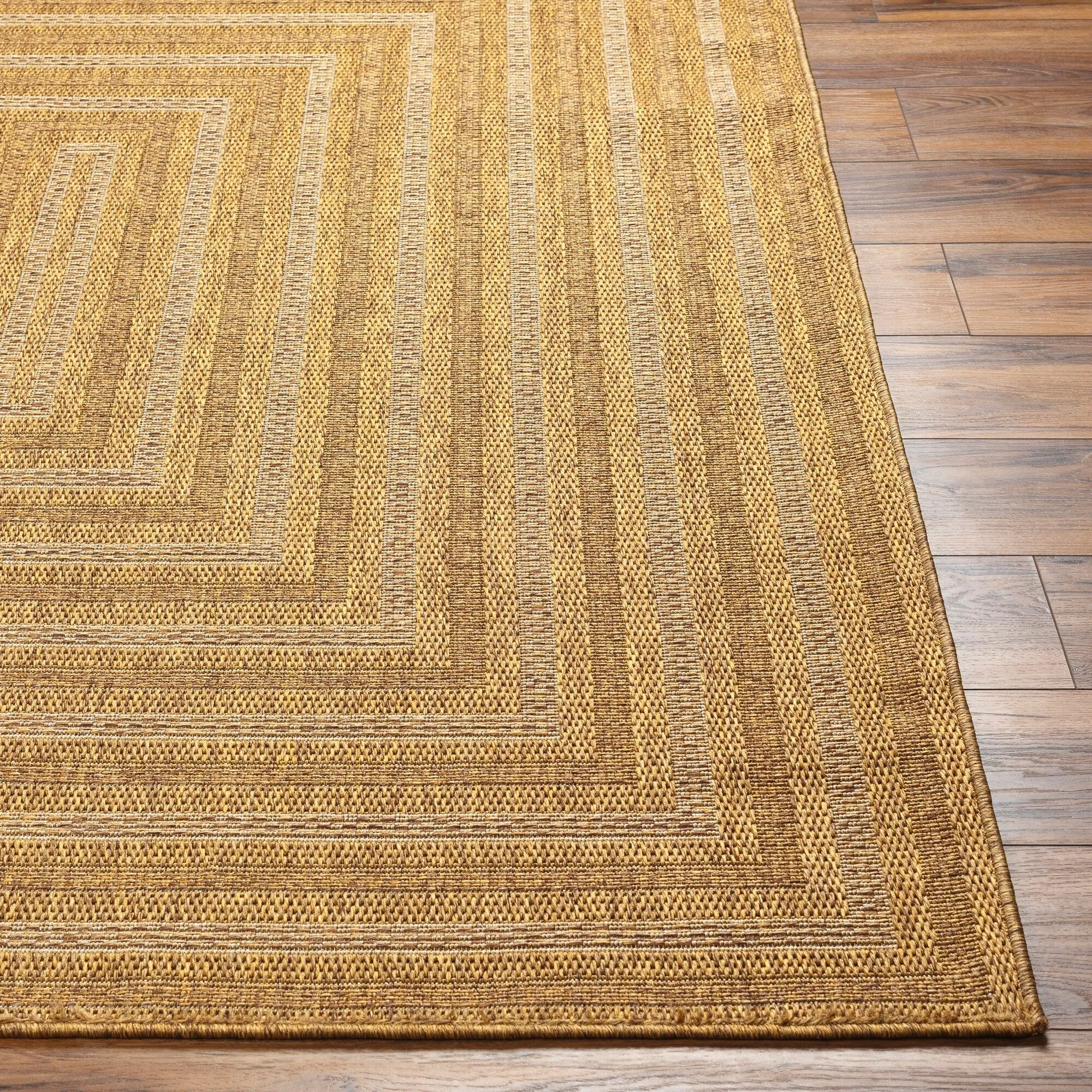 Livabliss Pismo Indoor/ Outdoor Infinity Border Area Rug