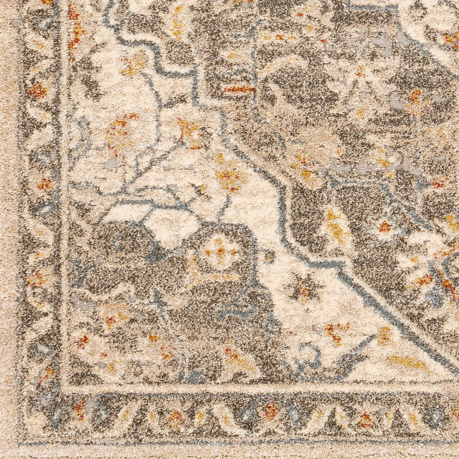 Livabliss Radda Plush Traditional Medallion Area Rug