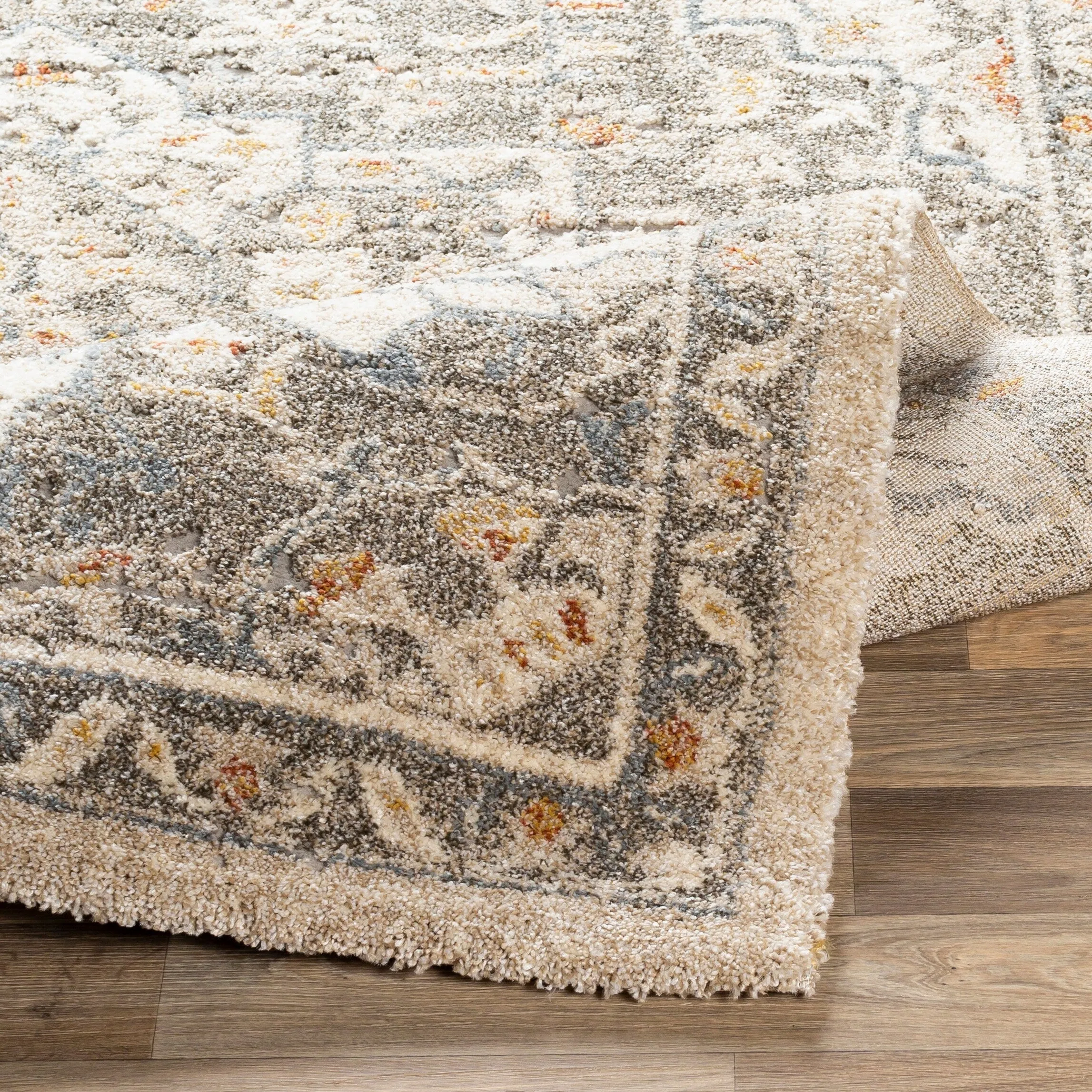 Livabliss Radda Plush Traditional Medallion Area Rug