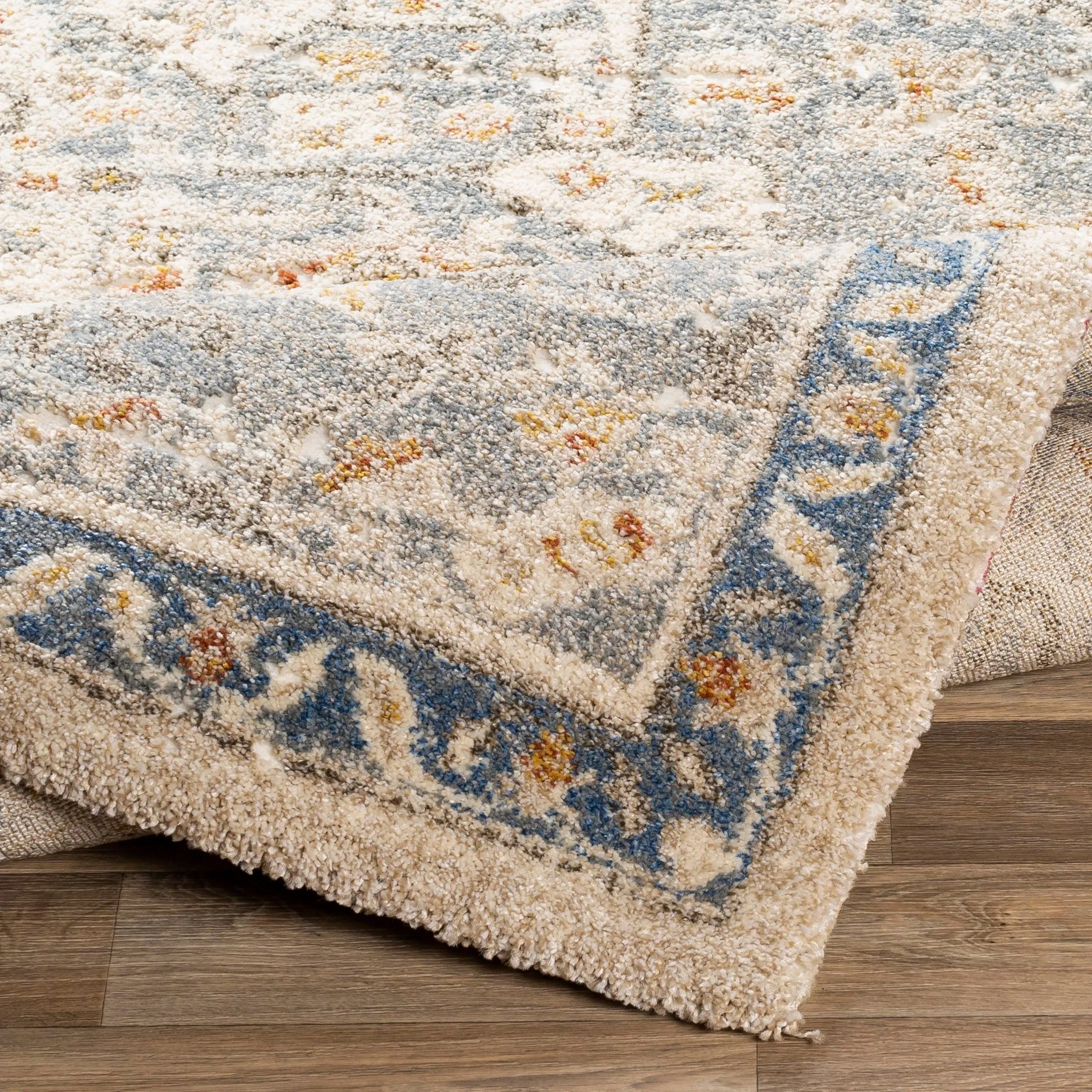 Livabliss Radda Plush Traditional Medallion Area Rug