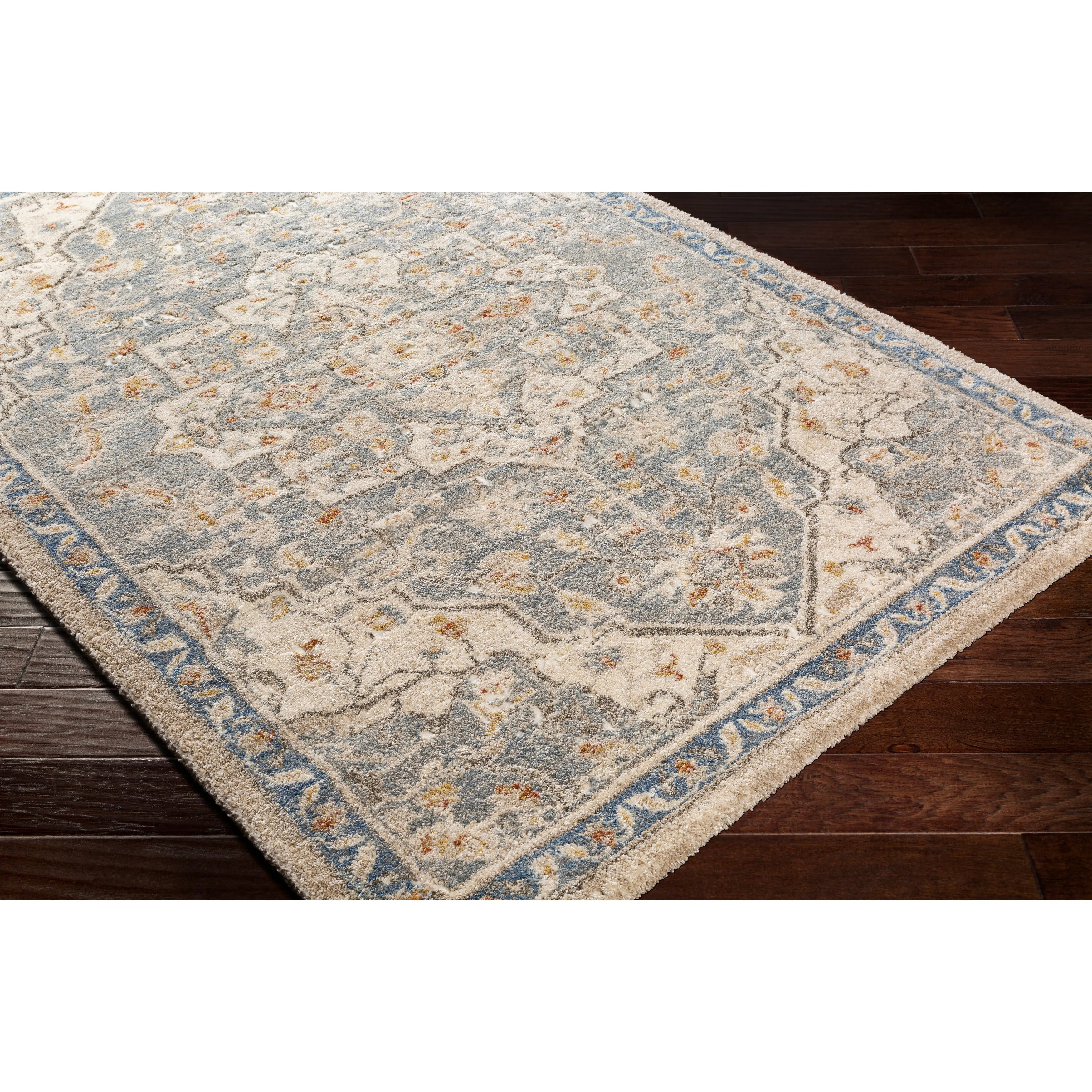 Livabliss Radda Plush Traditional Medallion Area Rug