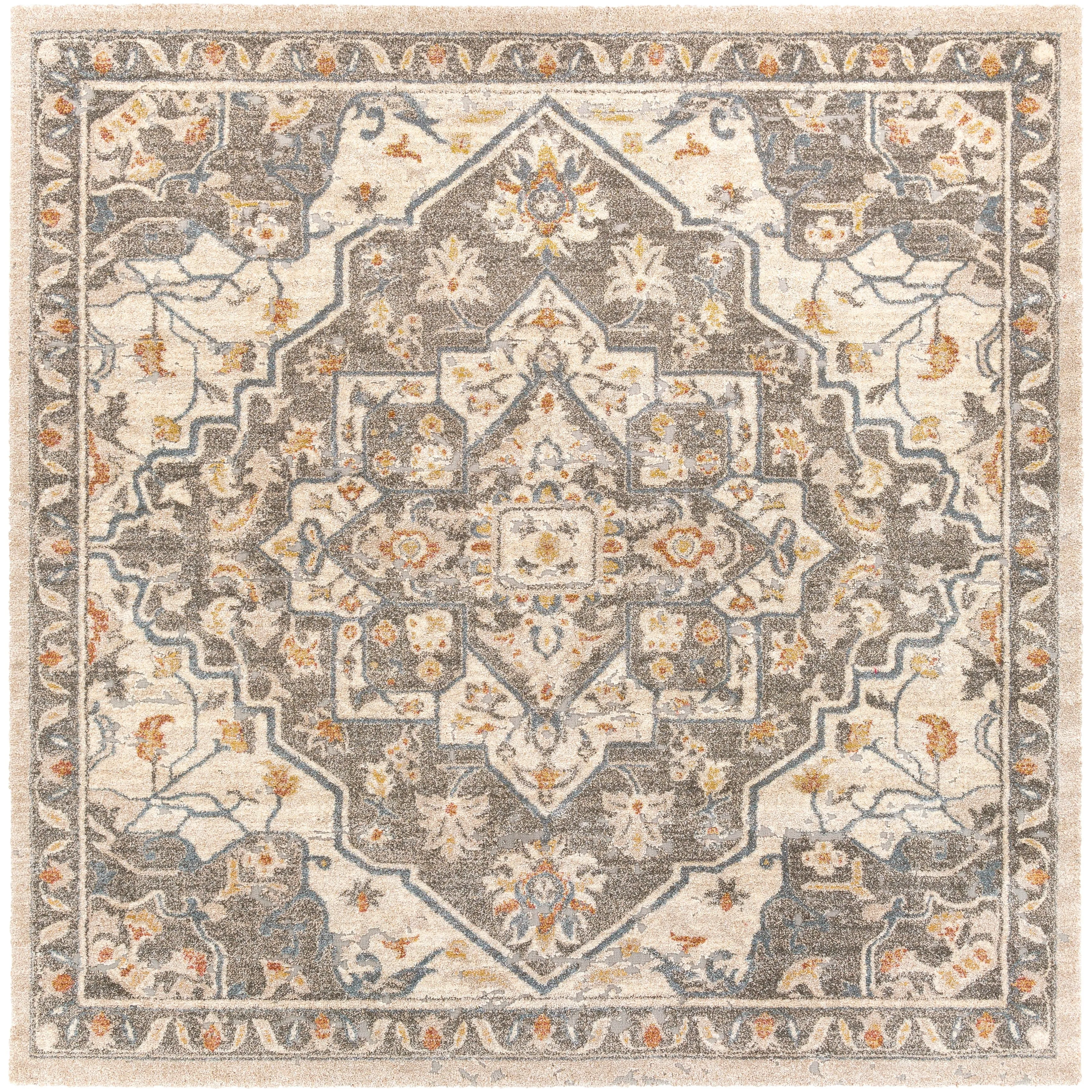 Livabliss Radda Plush Traditional Medallion Area Rug