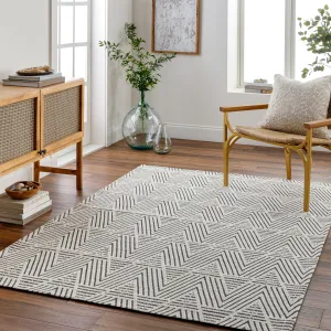Livabliss Risal Handmade Modern Graphic Wool Blend Area Rug