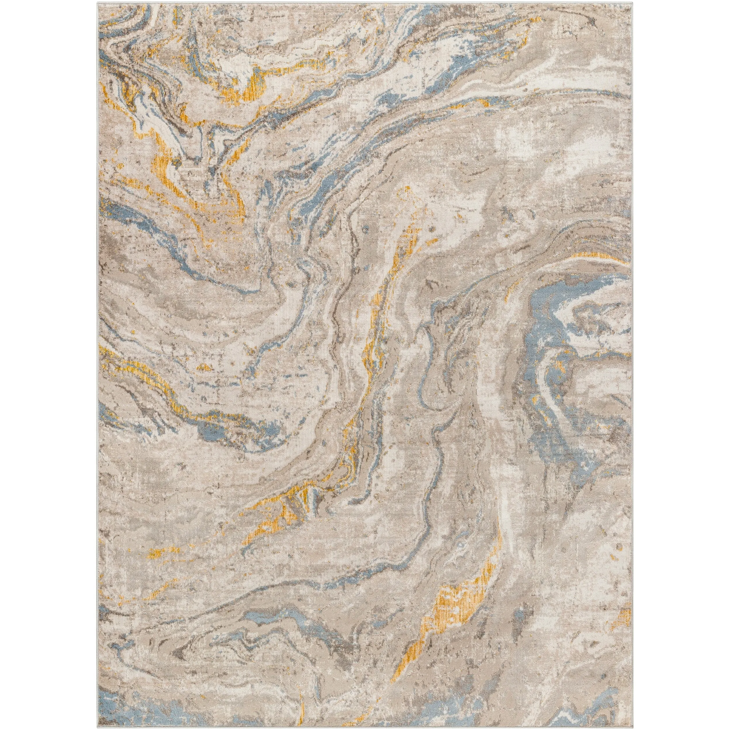 Livabliss Roswell Modern Abstract Swirl Area Rug