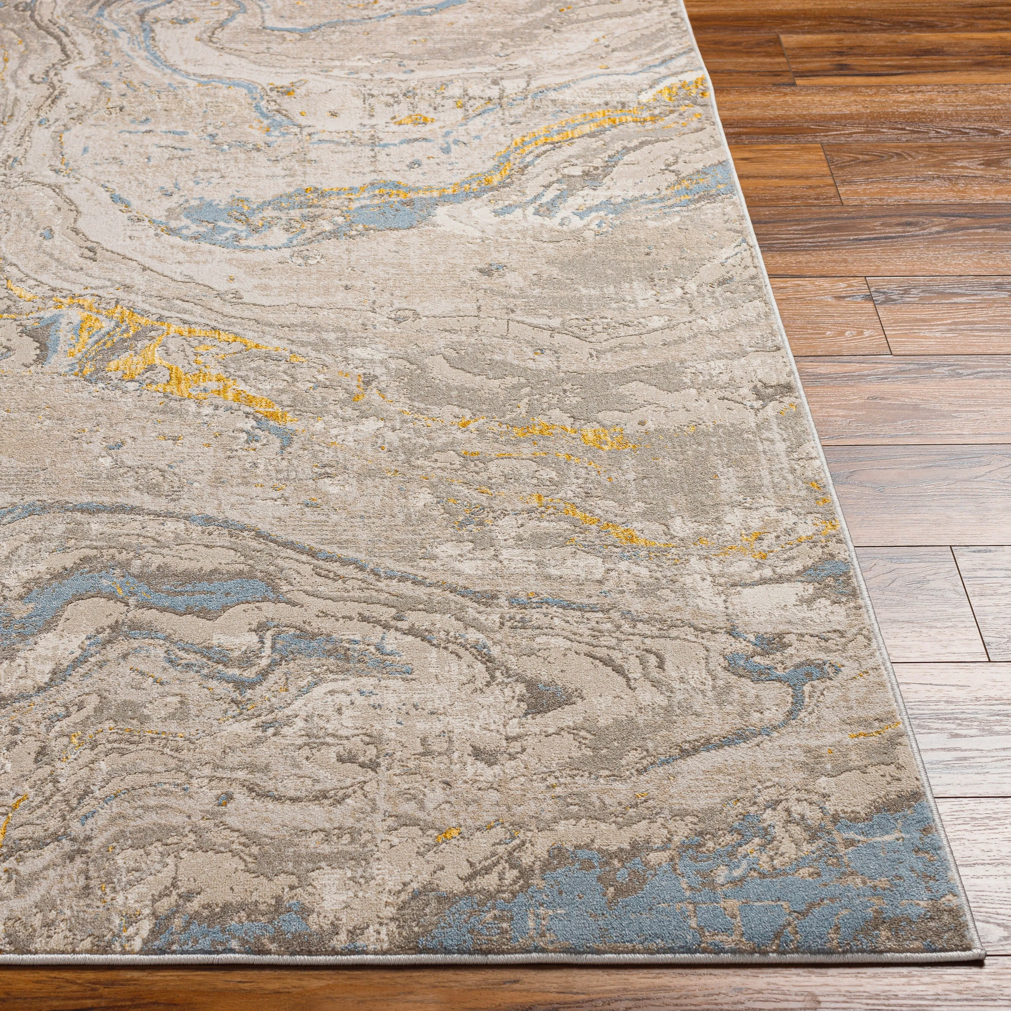 Livabliss Roswell Modern Abstract Swirl Area Rug