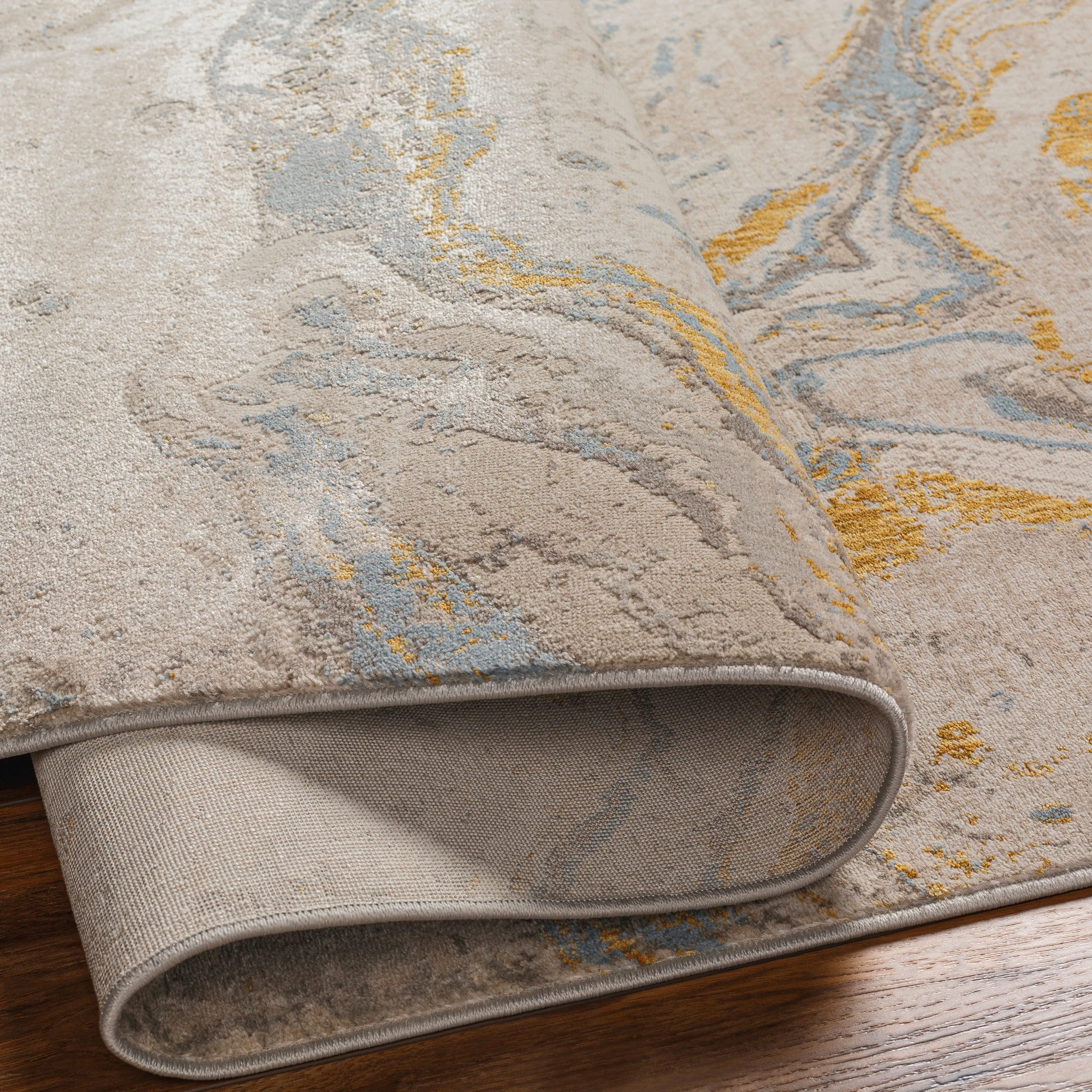 Livabliss Roswell Modern Abstract Swirl Area Rug