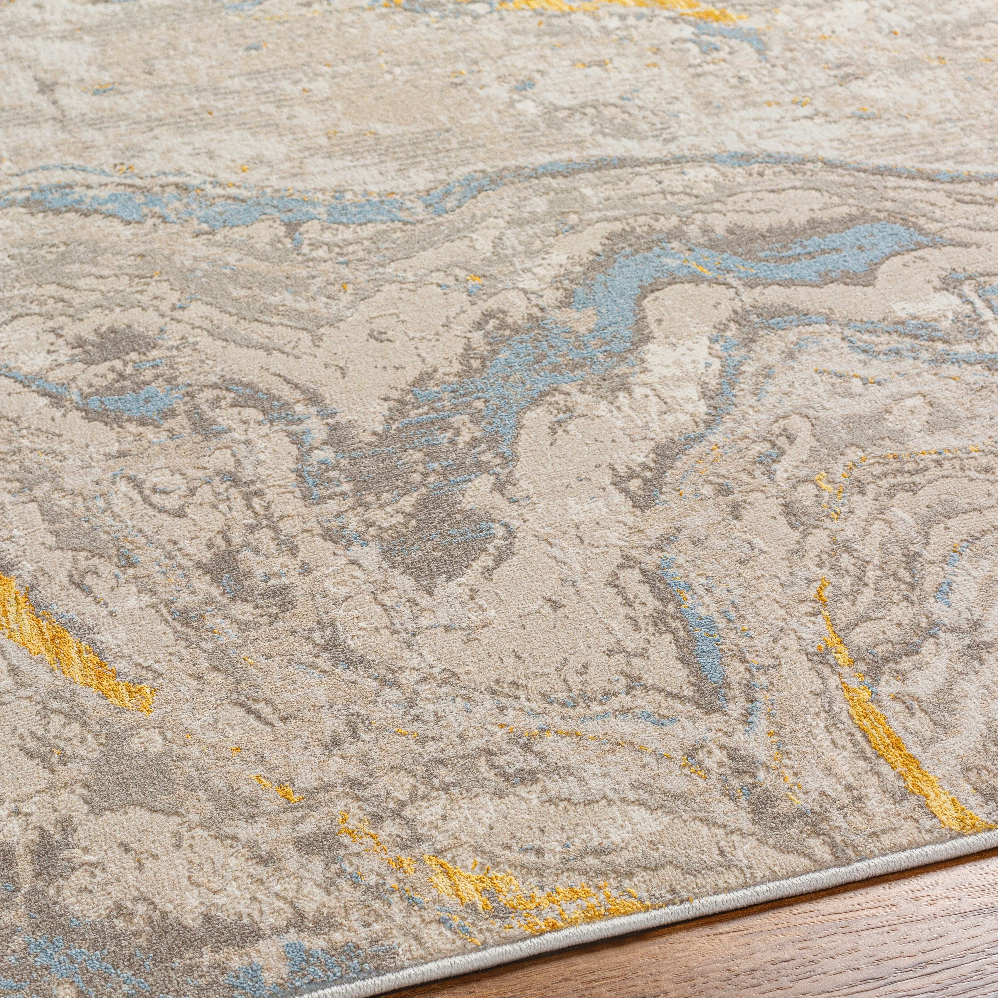 Livabliss Roswell Modern Abstract Swirl Area Rug