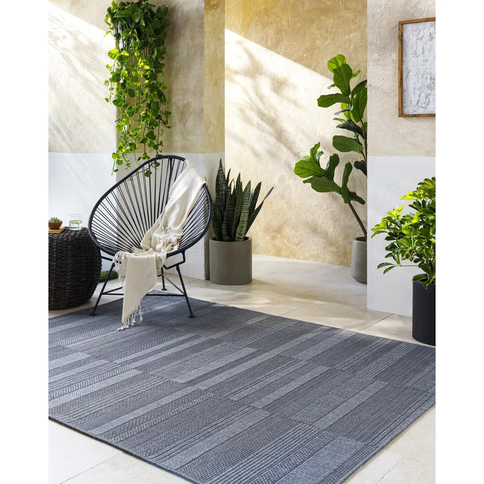 Livabliss Sandra Farmhouse Outdoor Area Rug