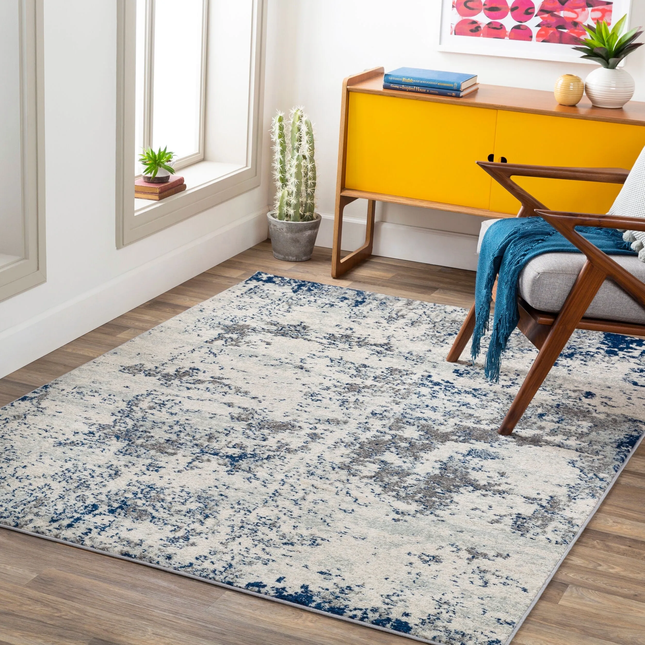 Livabliss Sunderland Minimalist Abstract Area Rug