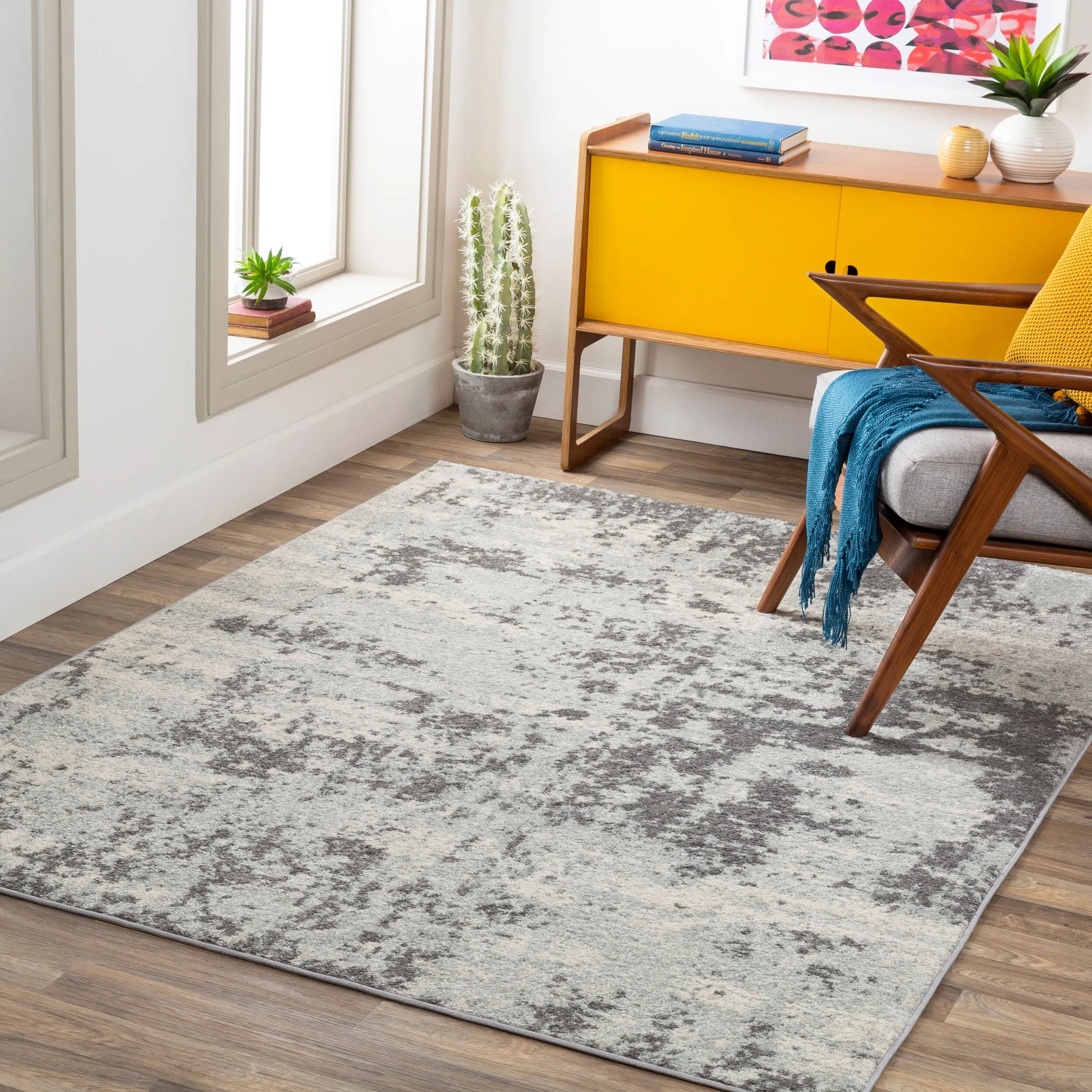 Livabliss Sunderland Minimalist Abstract Area Rug