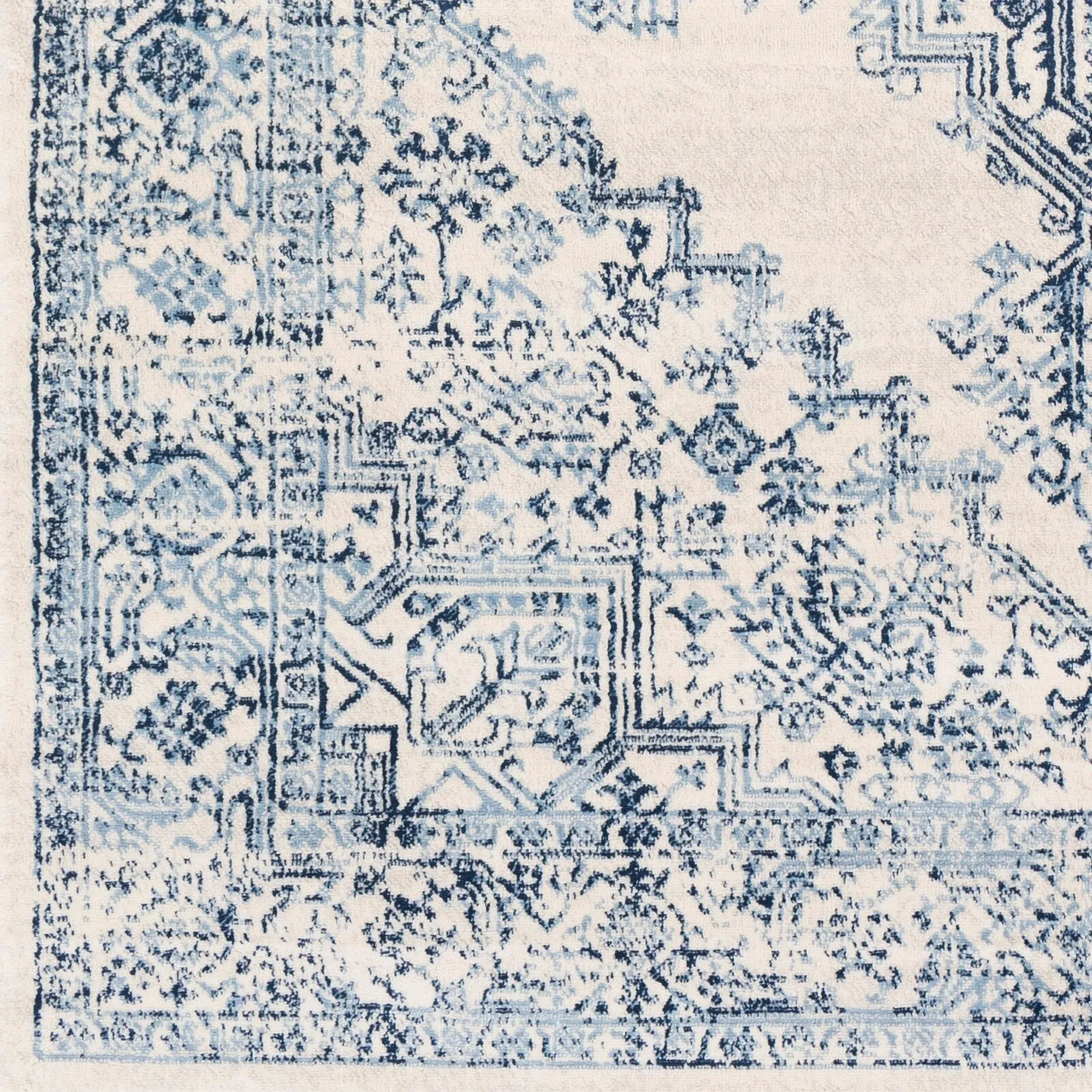 Livabliss Uranus Distressed Medallion Area Rug