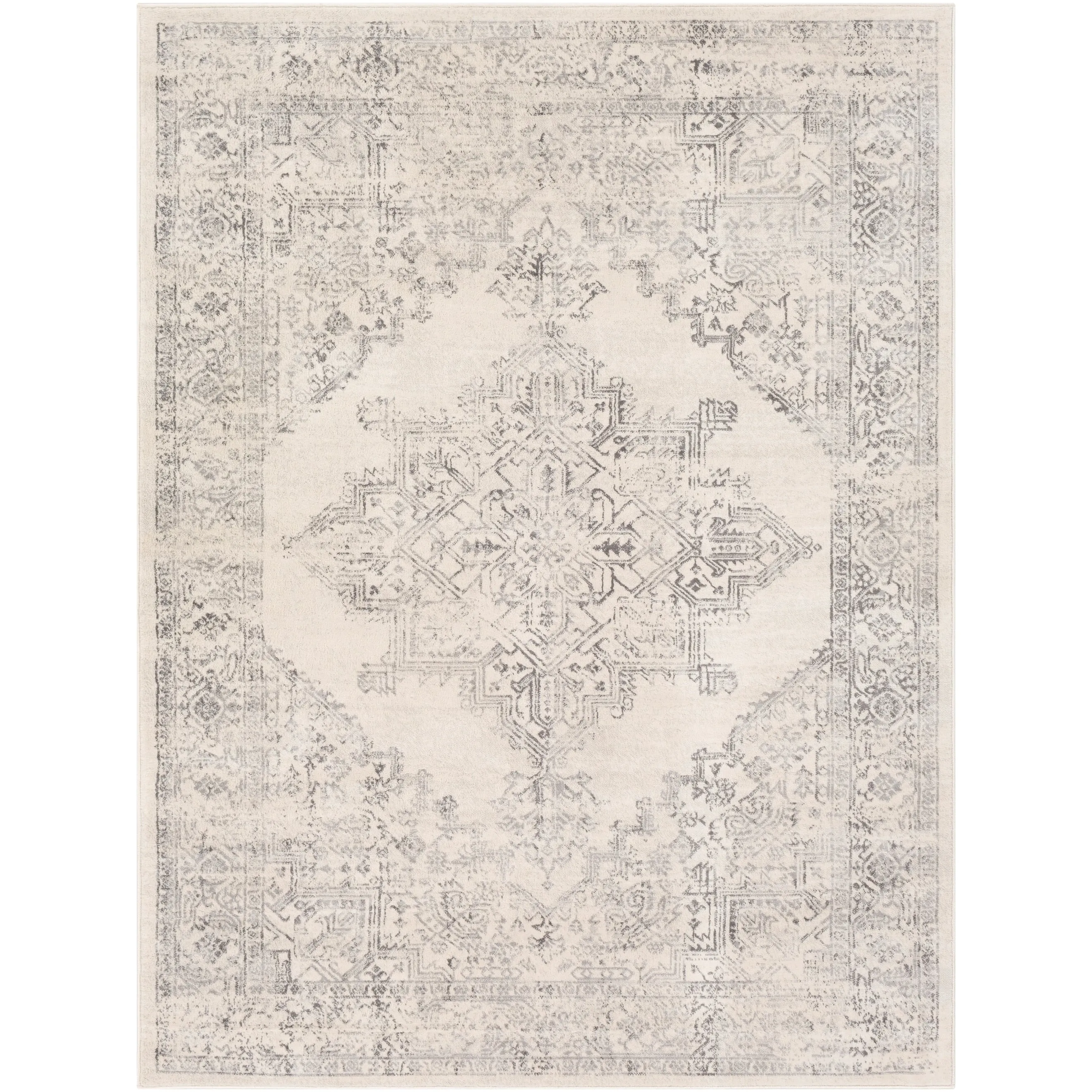 Livabliss Uranus Distressed Medallion Area Rug