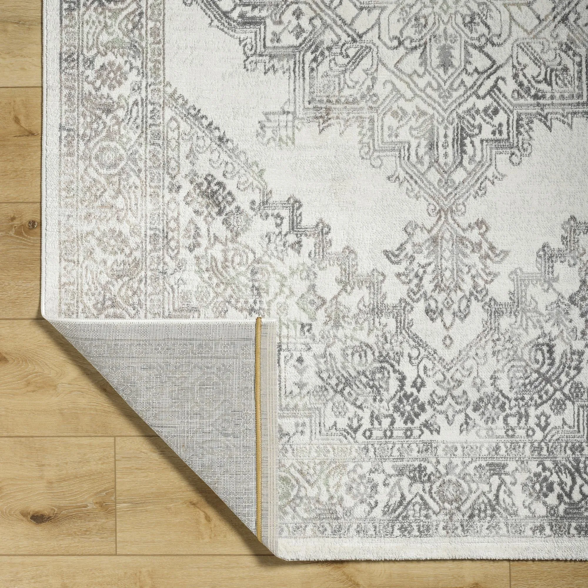 Livabliss Uranus Distressed Medallion Area Rug