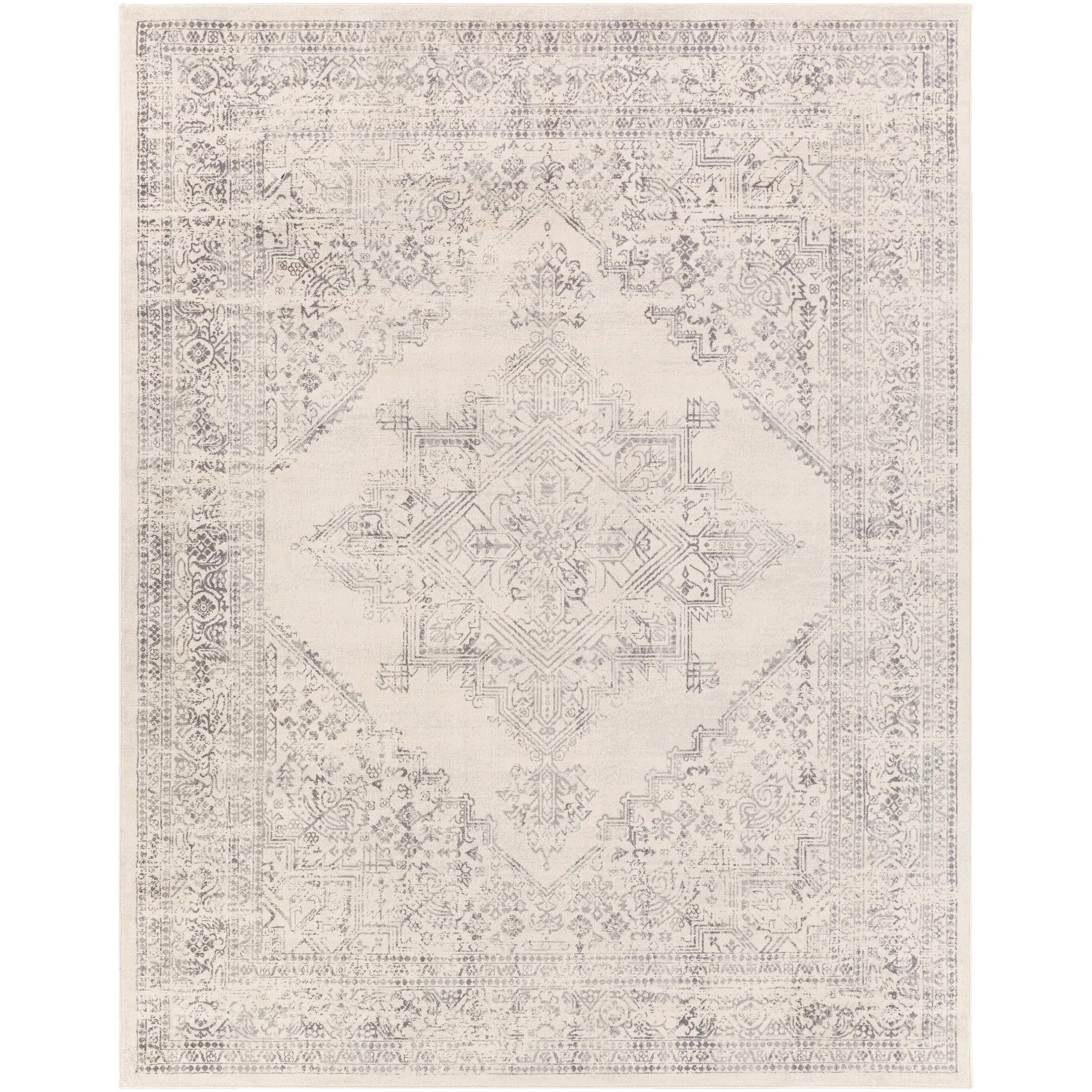 Livabliss Uranus Distressed Medallion Area Rug