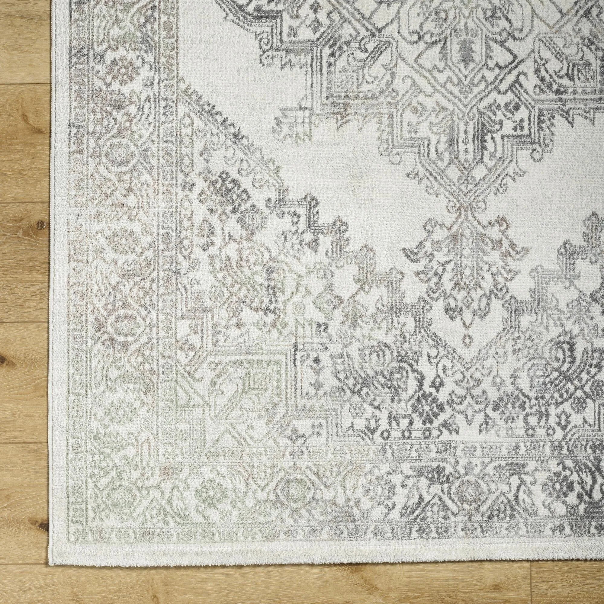 Livabliss Uranus Distressed Medallion Area Rug